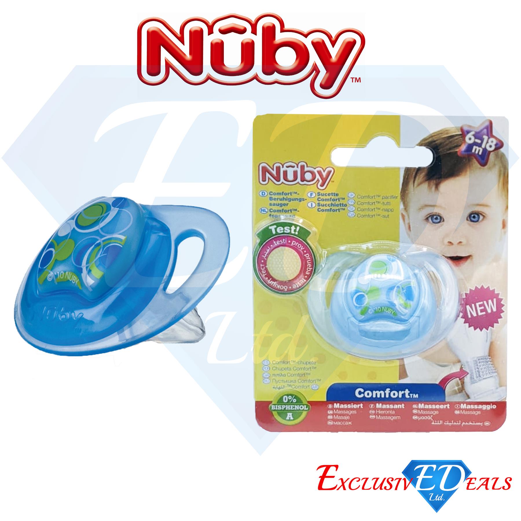 Nuby Soothers Orthodontic / Massaging Pacifiers 0-36Months Comfort Dummy - Picture 17 of 45