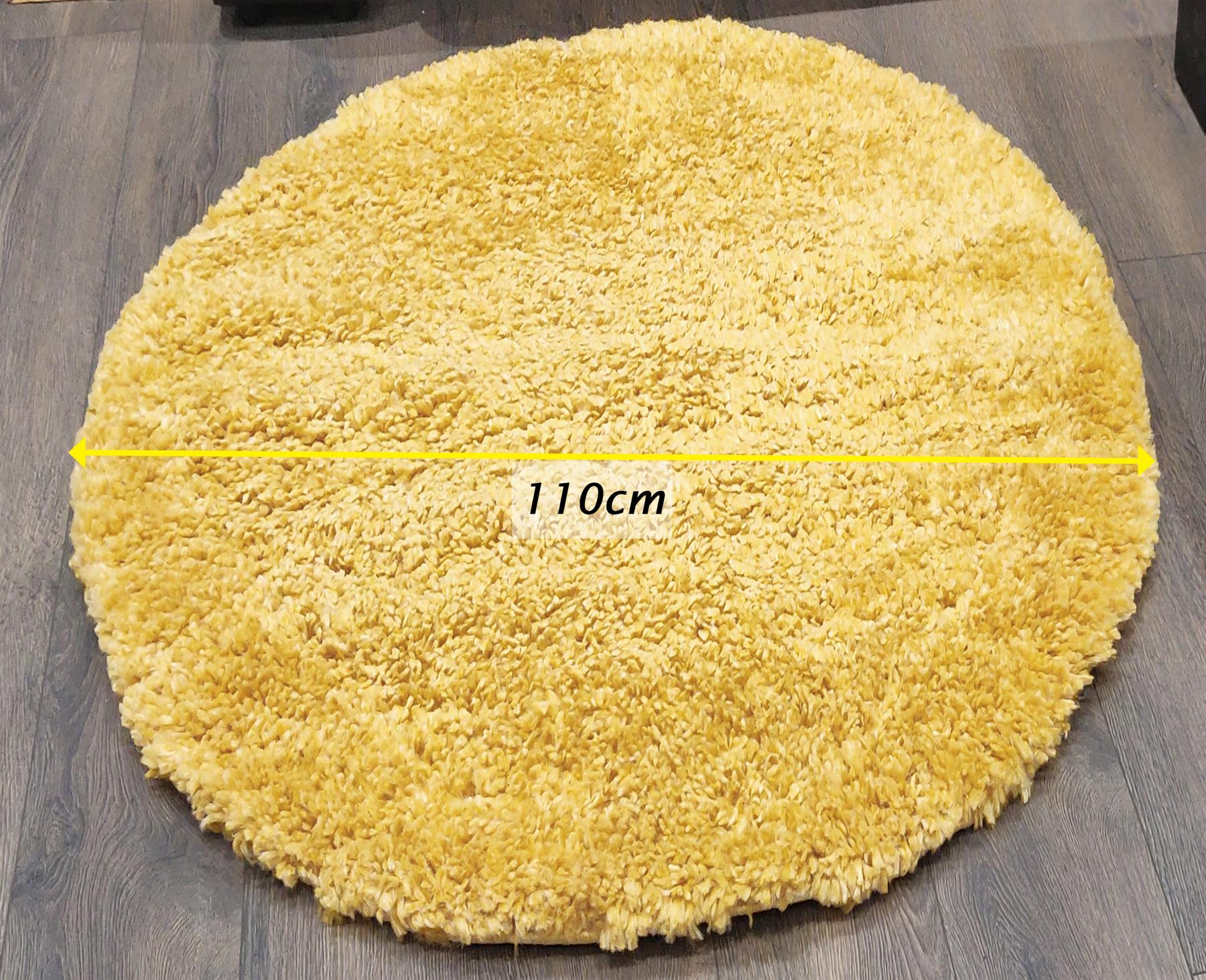 Circular Shaggy Rug Round Fuzzy Carpet Soft Fluffy No-Shed Floor Mat Living Room - Picture 62 of 96