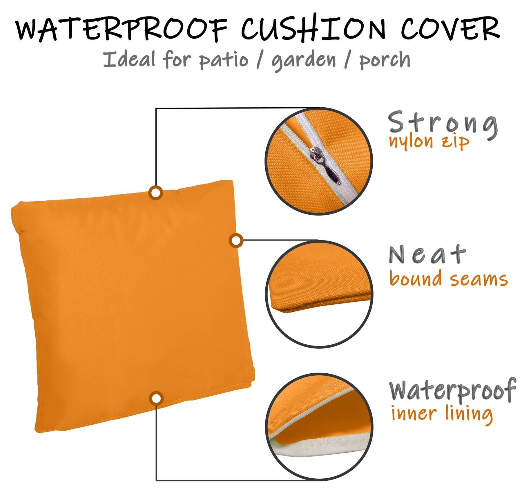 Wasserdichte Kissenbezüge & Innenpolster Outdoor Überwurfkissen Etui & Füllstoff - Bild 62 von 87