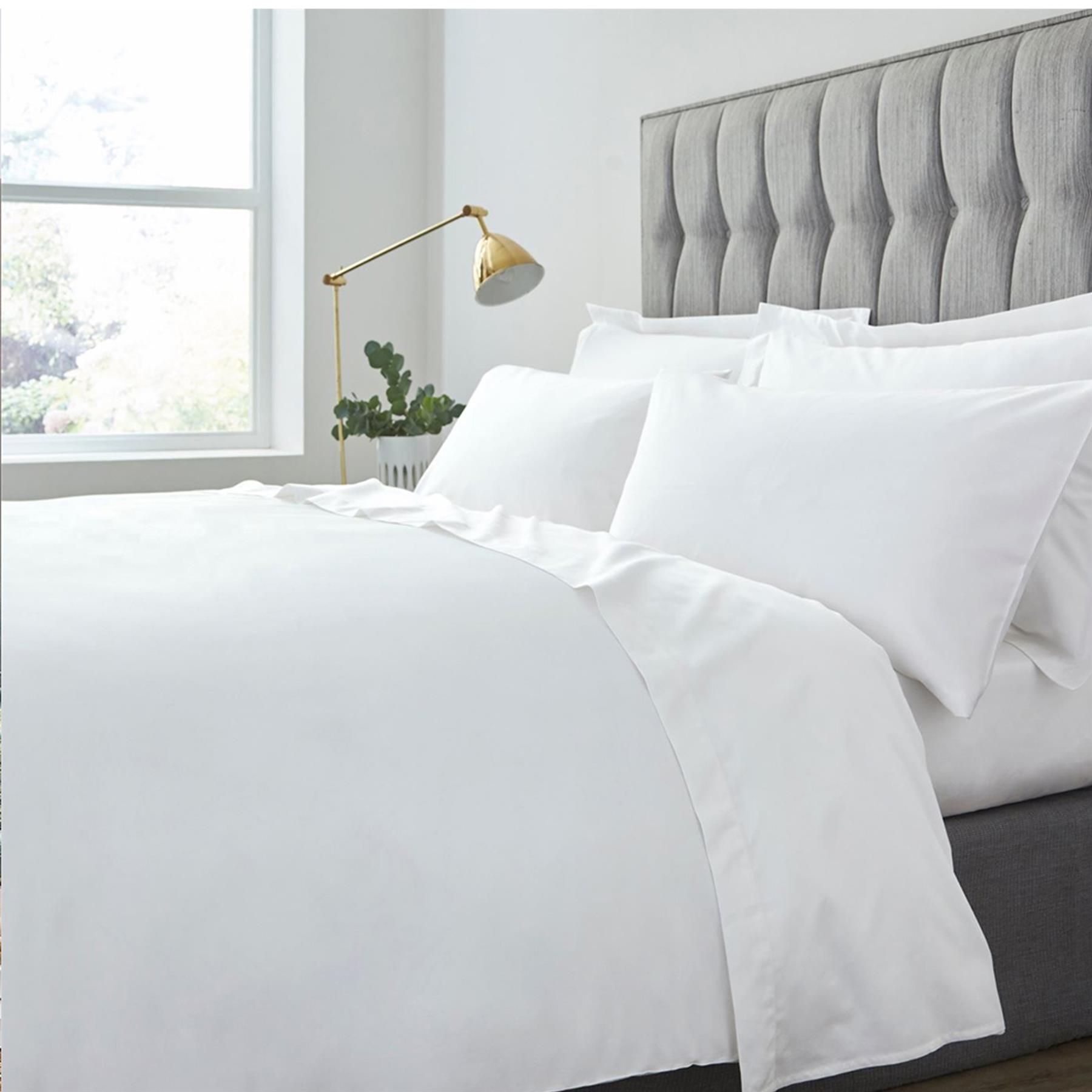 1000TC - Par de fundas de almohada Oxford/ama de casa de lujo teñidas lisas 100 % algodón egipcio - Imagen 4 de 12