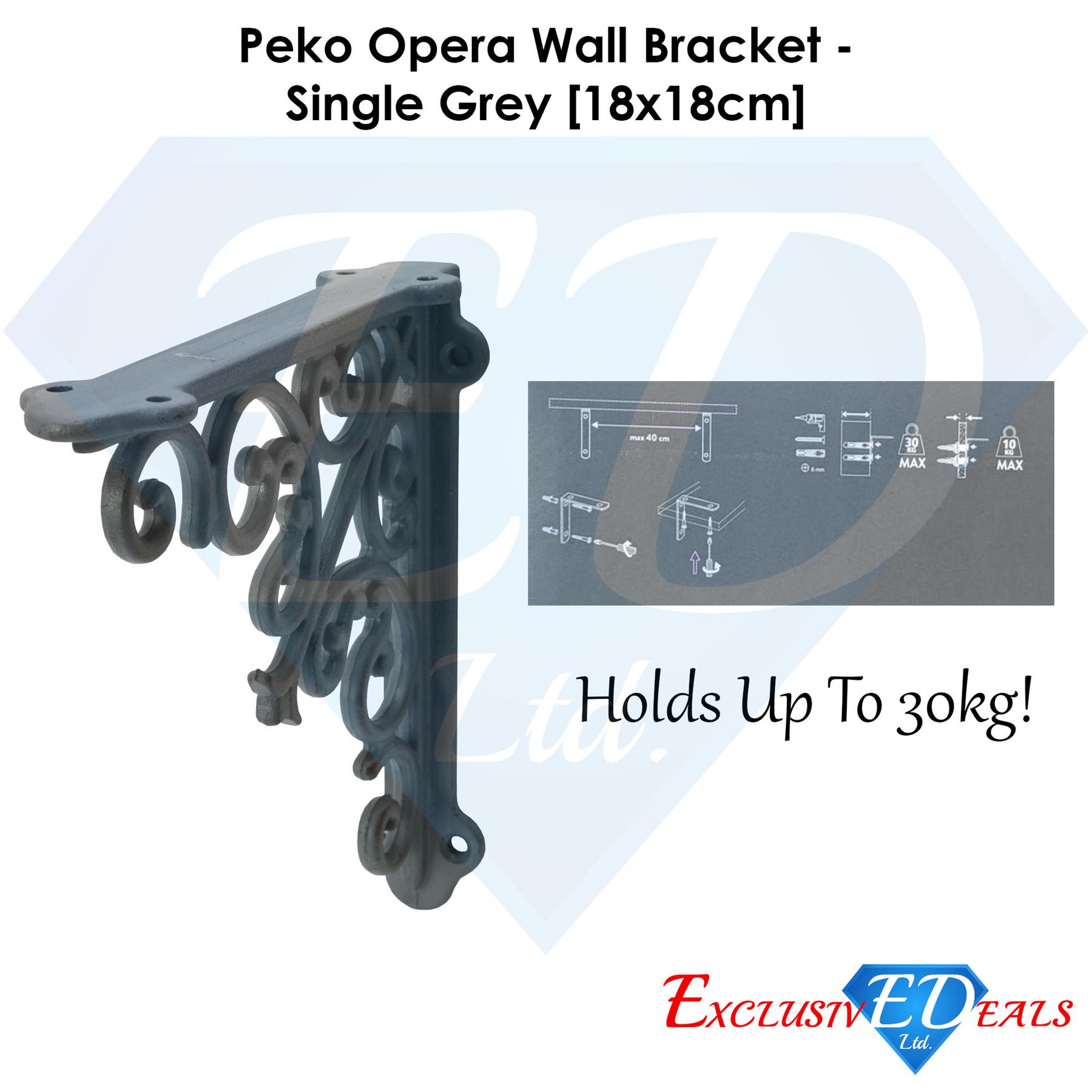 Cast Iron Wall Shelf Brackets - Heavy Duty Vintage Victorian Antique Rustic - Picture 44 of 49