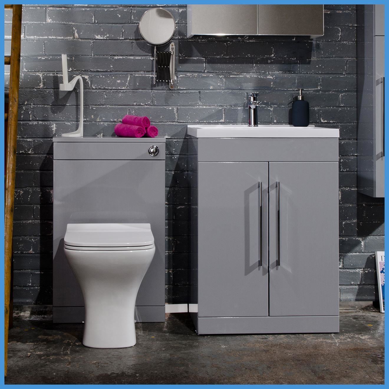 Vanity Unit Bathroom Grey 600mm modern grey vanity unit & wc unit bathroom cabinet basin Vanity Unit Bathroom Grey 600mm modern grey vanity unit & wc unit bathroom cabinet basin