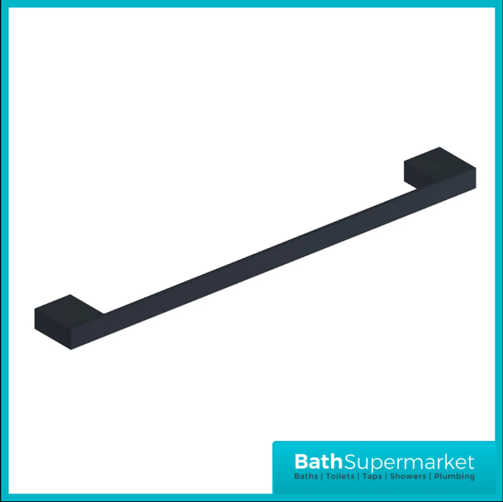 Matt Black Wall Mounted Bathroom Accessories - Modern 10 Piece Choice - UK Stock - Picture 24 of 29