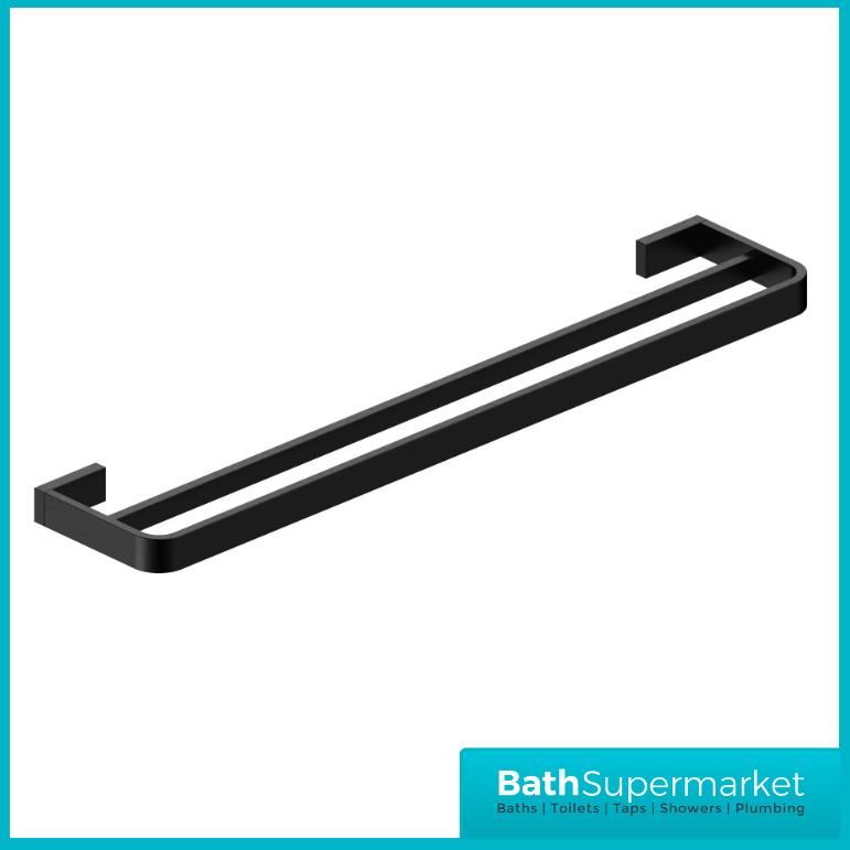 Matt Black Wall Mounted Bathroom Accessories - Modern 10 Piece Choice - UK Stock - Picture 26 of 29