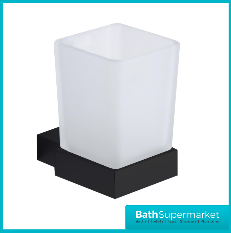 Matt Black Wall Mounted Bathroom Accessories - Modern 10 Piece Choice - UK Stock - Picture 14 of 29