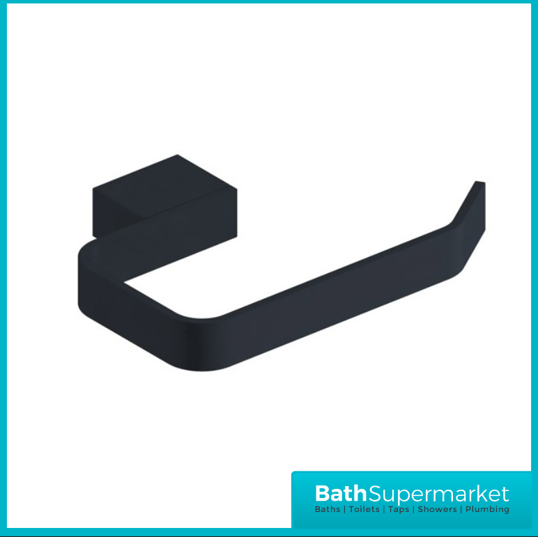 Matt Black Wall Mounted Bathroom Accessories - Modern 10 Piece Choice - UK Stock - Picture 20 of 29