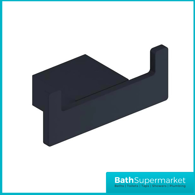 Matt Black Wall Mounted Bathroom Accessories - Modern 10 Piece Choice - UK Stock - Picture 16 of 29