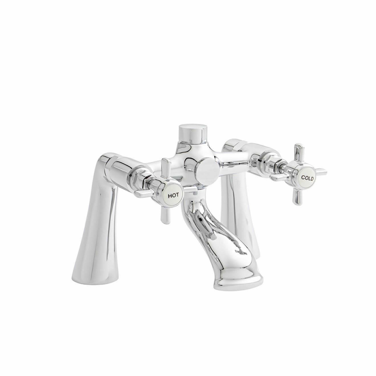 Traditional Classic Chrome Bathroom Taps Basin Mixer Bath Filler Shower