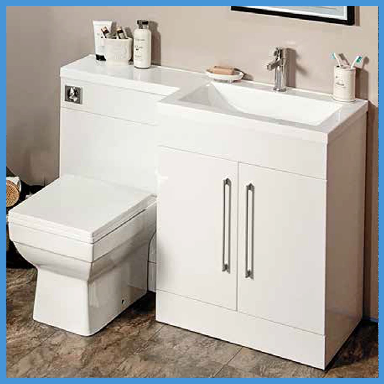 L Shaped Bathroom Suite 1700 Bath L Shaped Furniture BTW Toilet WC Taps ...