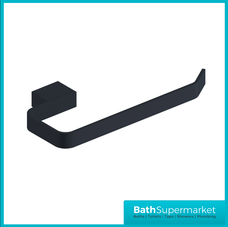 Matt Black Wall Mounted Bathroom Accessories - Modern 10 Piece Choice - UK Stock - Picture 18 of 29