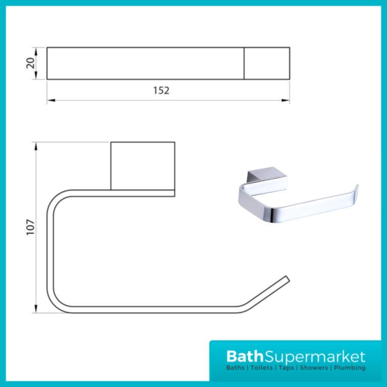 Chrome Polished New Wall Mounted Bathroom Toilet Accessories UK Stock