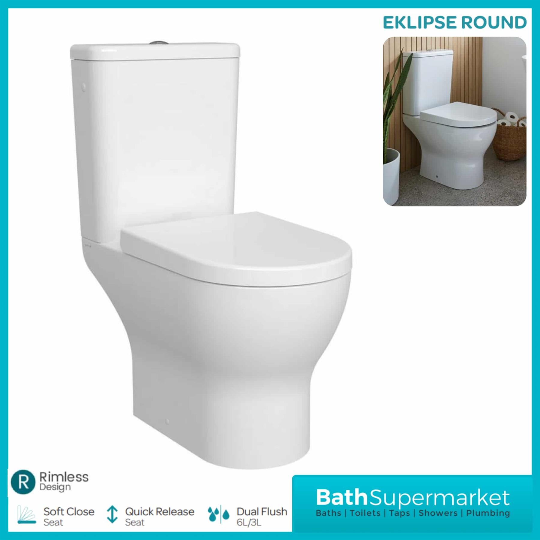 Bathroom Suite Close Coupled Toilet WC Basin Sink Full-Pedestal Rimless-Bidet - Picture 11 of 18