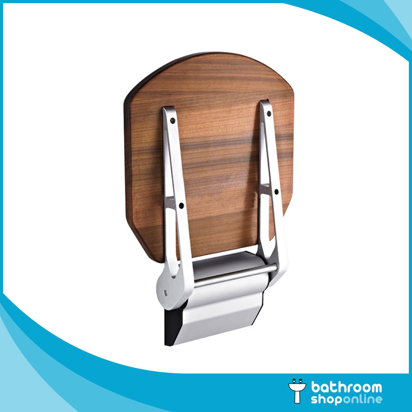 Modern Shower Seat Wall Mounted Folding Compact Detachable Modern