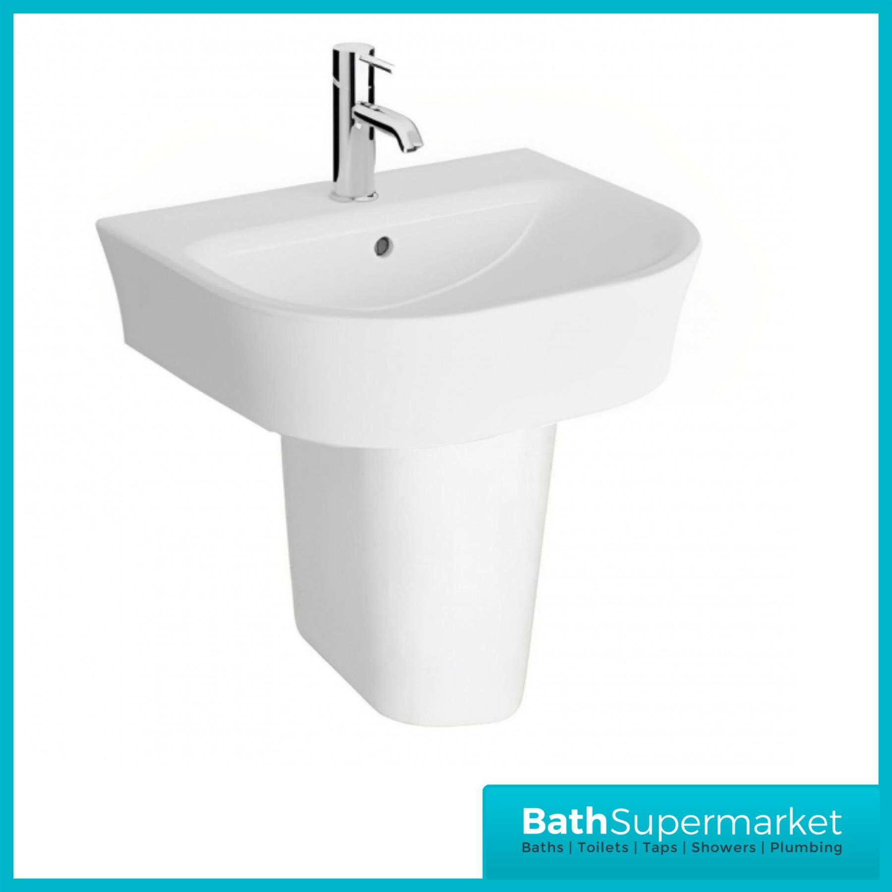 Bathroom Suite Close Coupled Toilet WC Basin Sink Full-Pedestal Rimless-Bidet - Picture 15 of 18