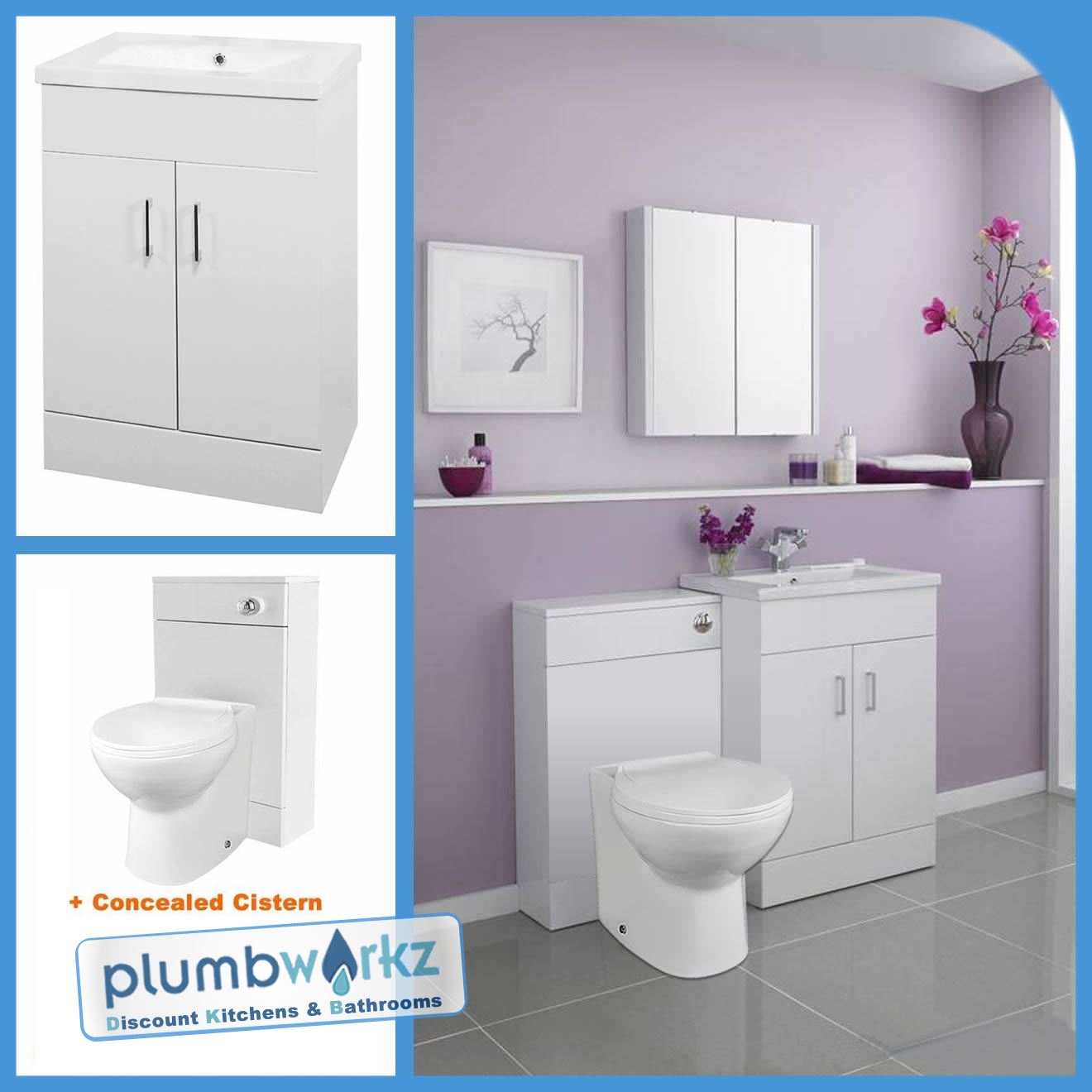 Bathroom Suite Basin Vanity Unit Cabinet Furniture Back To Wall Bathroom Suite Basin Vanity Unit Cabinet Furniture Back To Wall