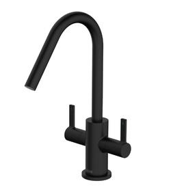 Bristan Cashew EasyFit Mono Kitchen Sink Mixer Tap - Chrome-Black - Picture 3 of 4