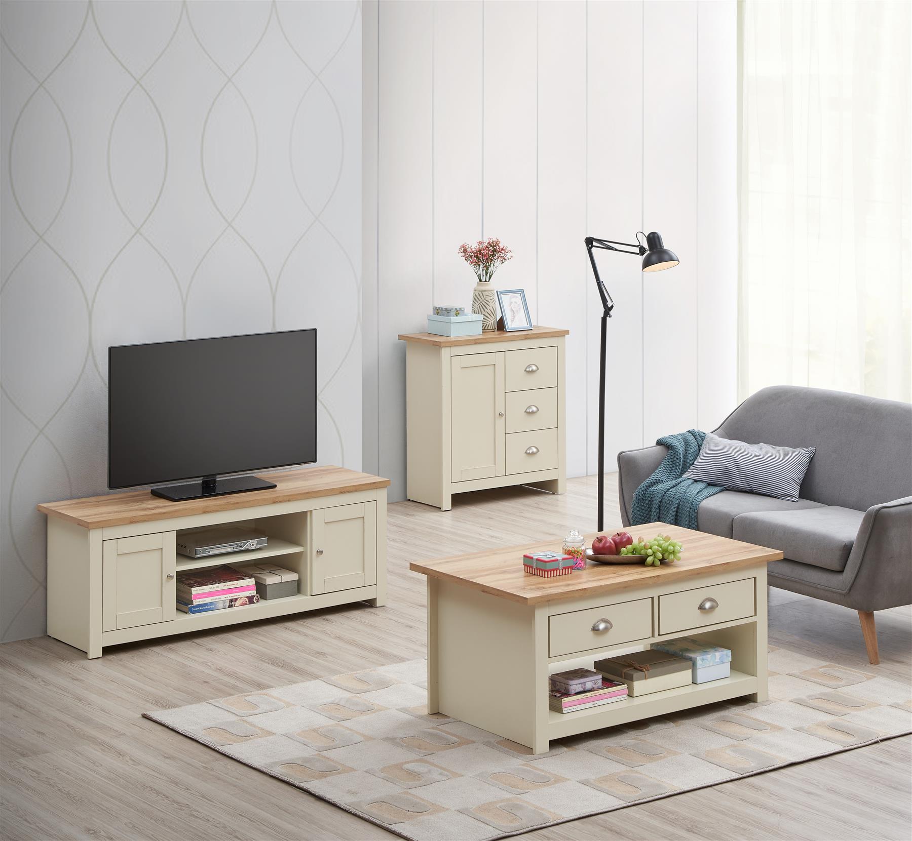 Modern Living Room set 1/2/3 Door Sideboard Corner TV Unit Coffee Table