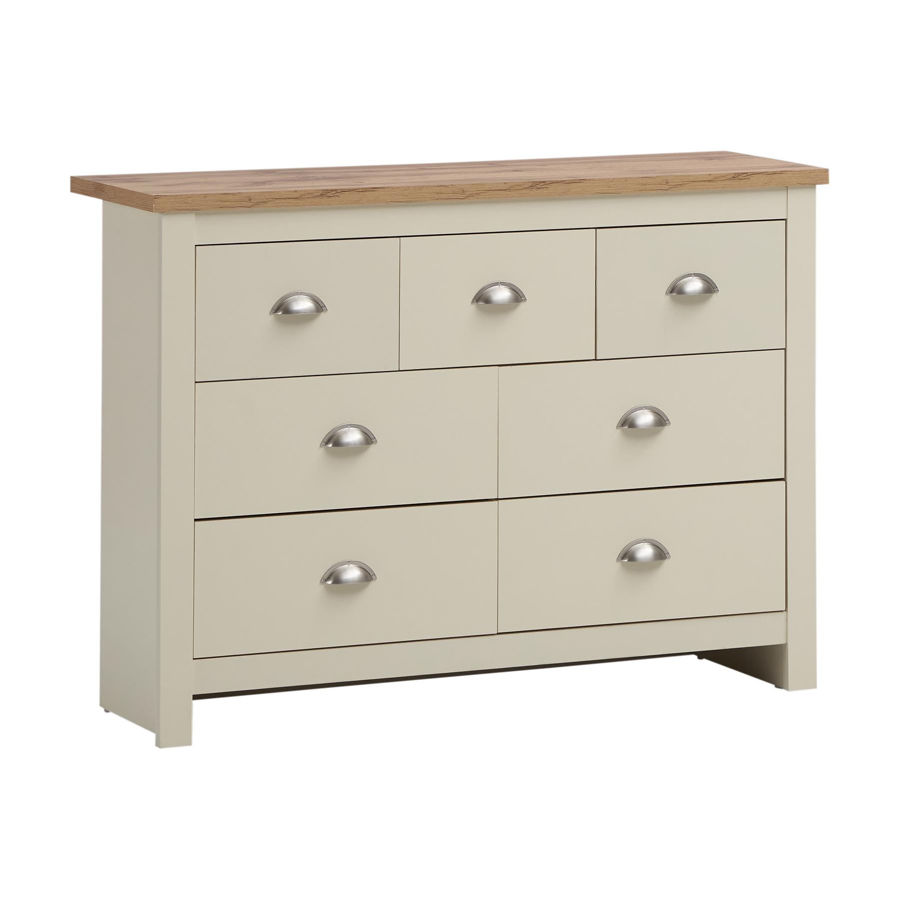 Cream Oak Bedroom Furniture Set Chest of Drawers Wardrobe Bedside Table