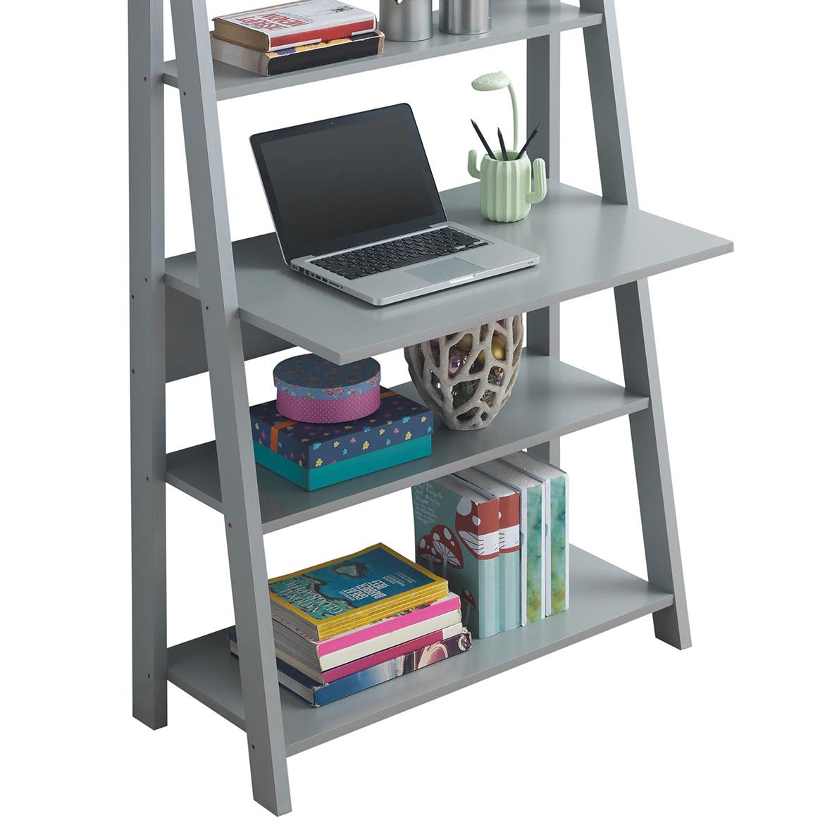 Riva Scandinavian Retro Ladder Range Desk Corner Black Shelving Unit 5 Tier eBay