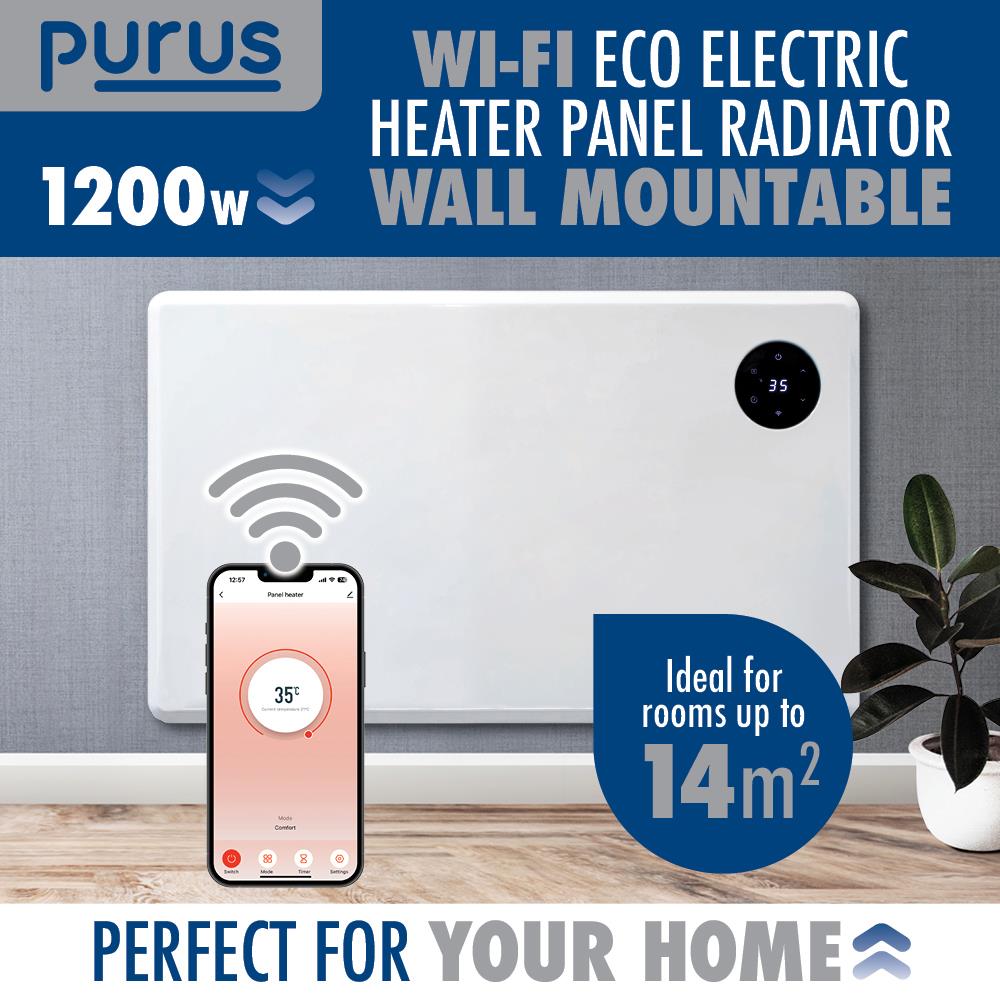 WIFI Electric Panel Heater Wall Mounted or Portable Heater Timer & Thermostat - Picture 26 of 55