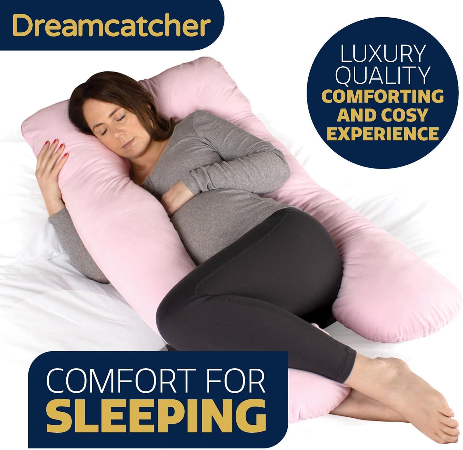 U Shape Maternity Pregnancy Pillow Full Body Support Nursing Pink Blue Grey - Picture 21 of 29