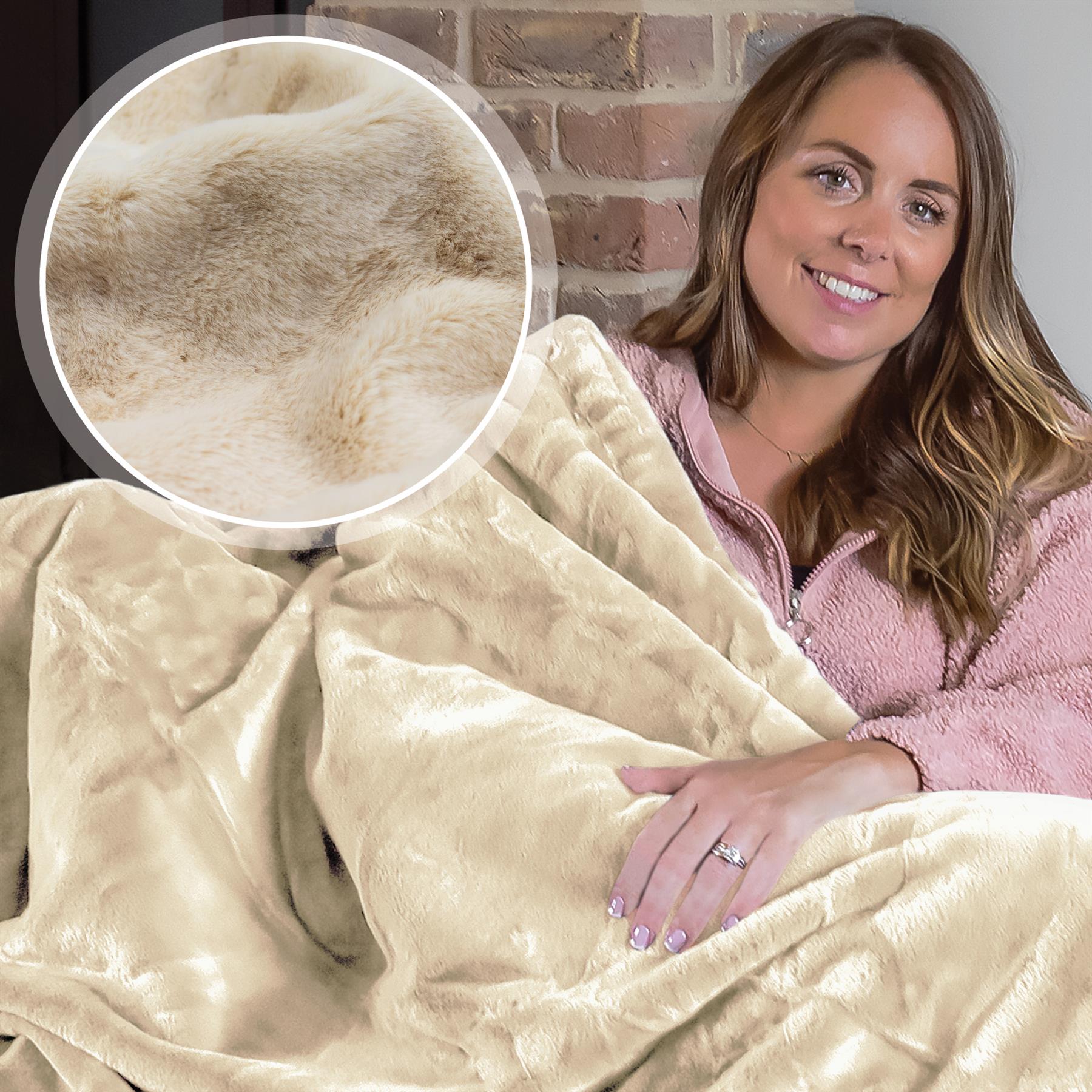 Dreamcatcher Blanket Throw Faux Fur Warm Fleece Over Bed Sofa Travel 160x130cm - Picture 51 of 57