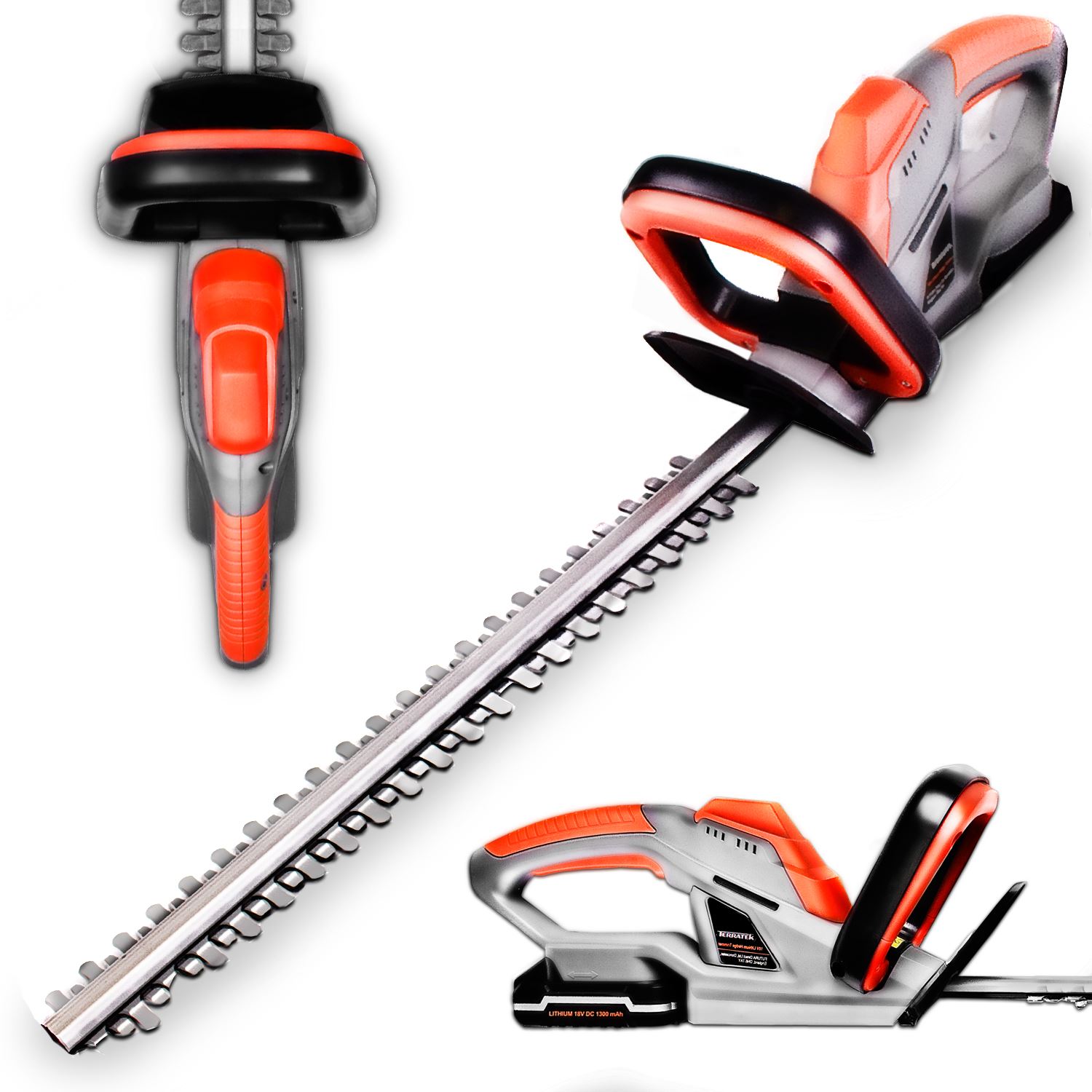 20V ELECTRIC CORDLESS HEDGE TRIMMER CUTTER LITHIUMION TERRATEK 51CM eBay