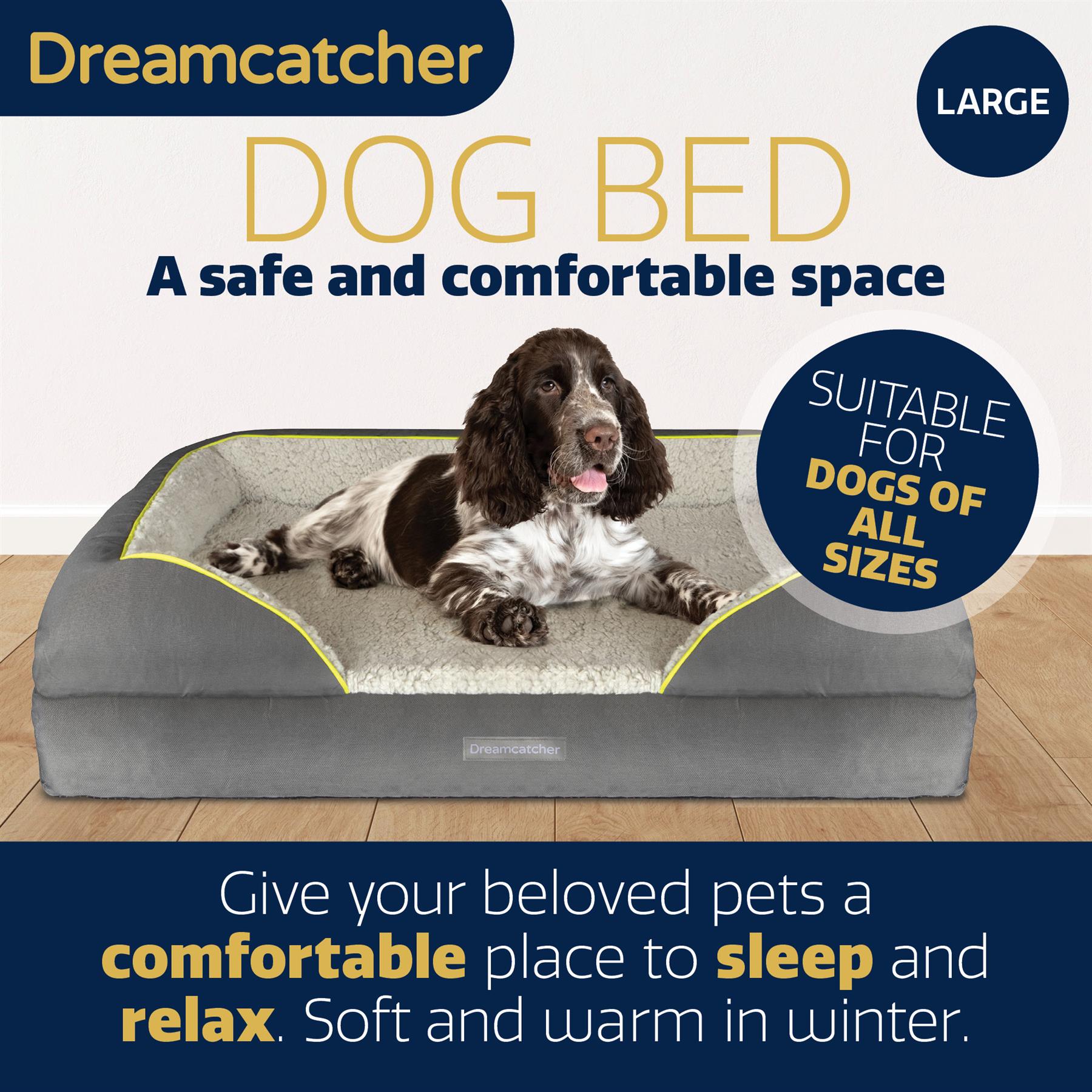 Dreamcatcher Luxury Dog Bed Orthopaedic Cooling Memory Foam Washable Large Pet - Picture 25 of 47