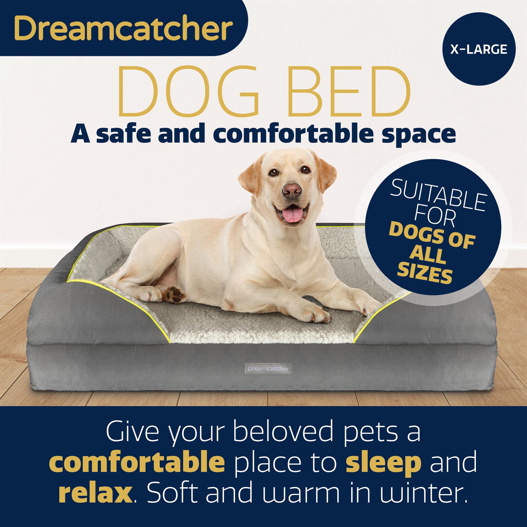 Dreamcatcher Luxury Dog Bed Orthopaedic Cooling Memory Foam Washable Large Pet - Picture 33 of 47