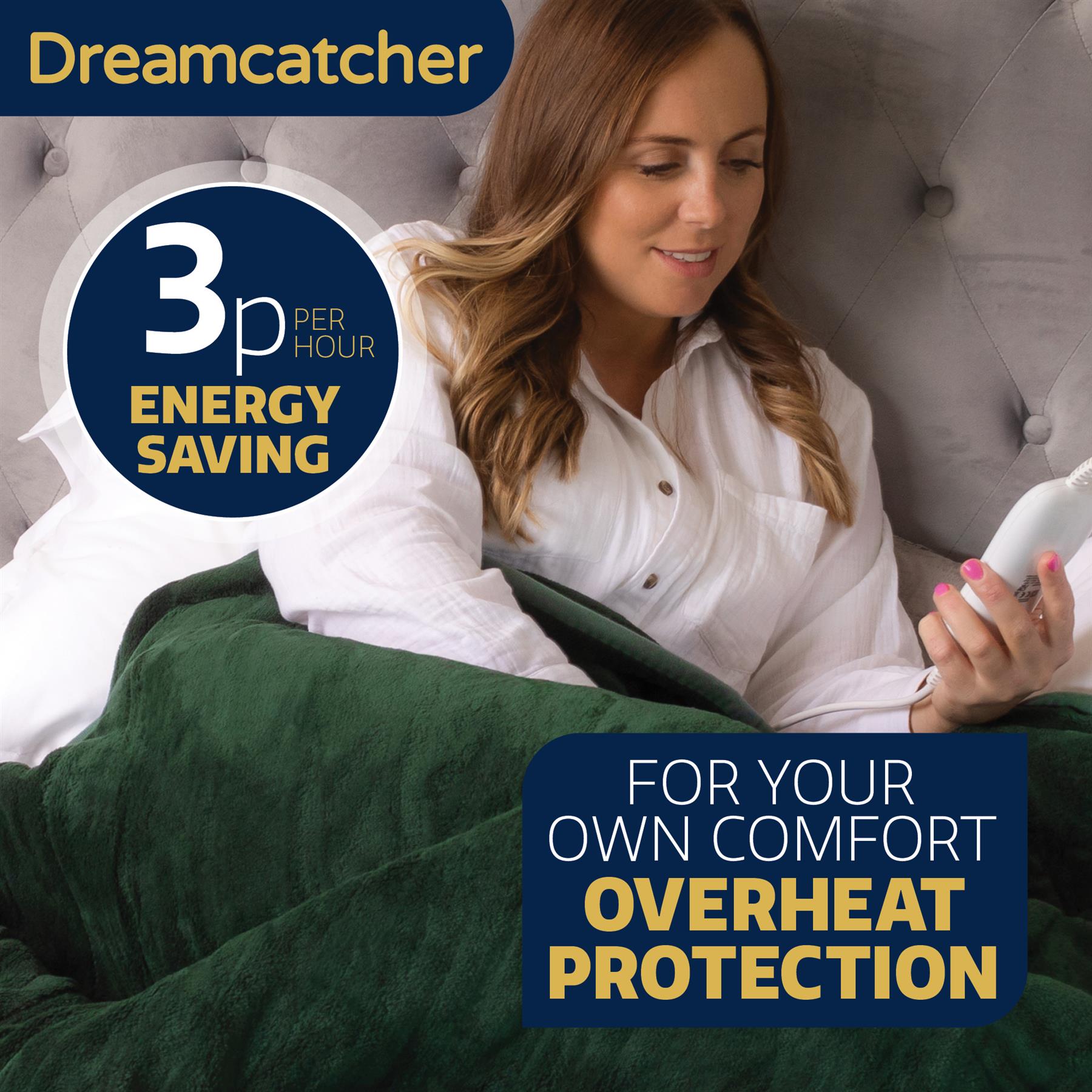 Electric Heated Throw Large Fleece Warm Blanket Washable Timer & Heat Settings - Picture 13 of 32