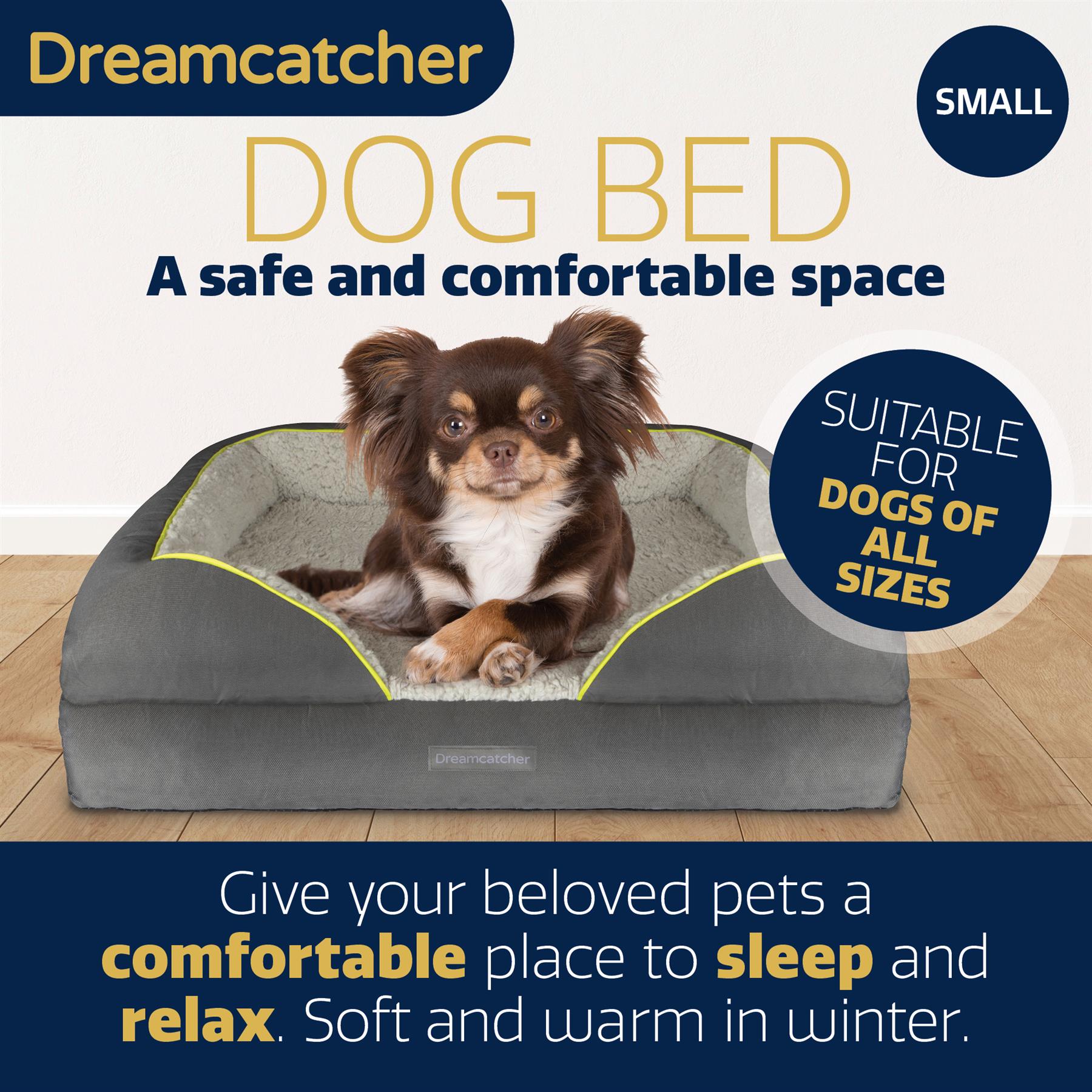 Dreamcatcher Luxury Dog Bed Orthopaedic Cooling Memory Foam Washable Large Pet - Picture 9 of 47