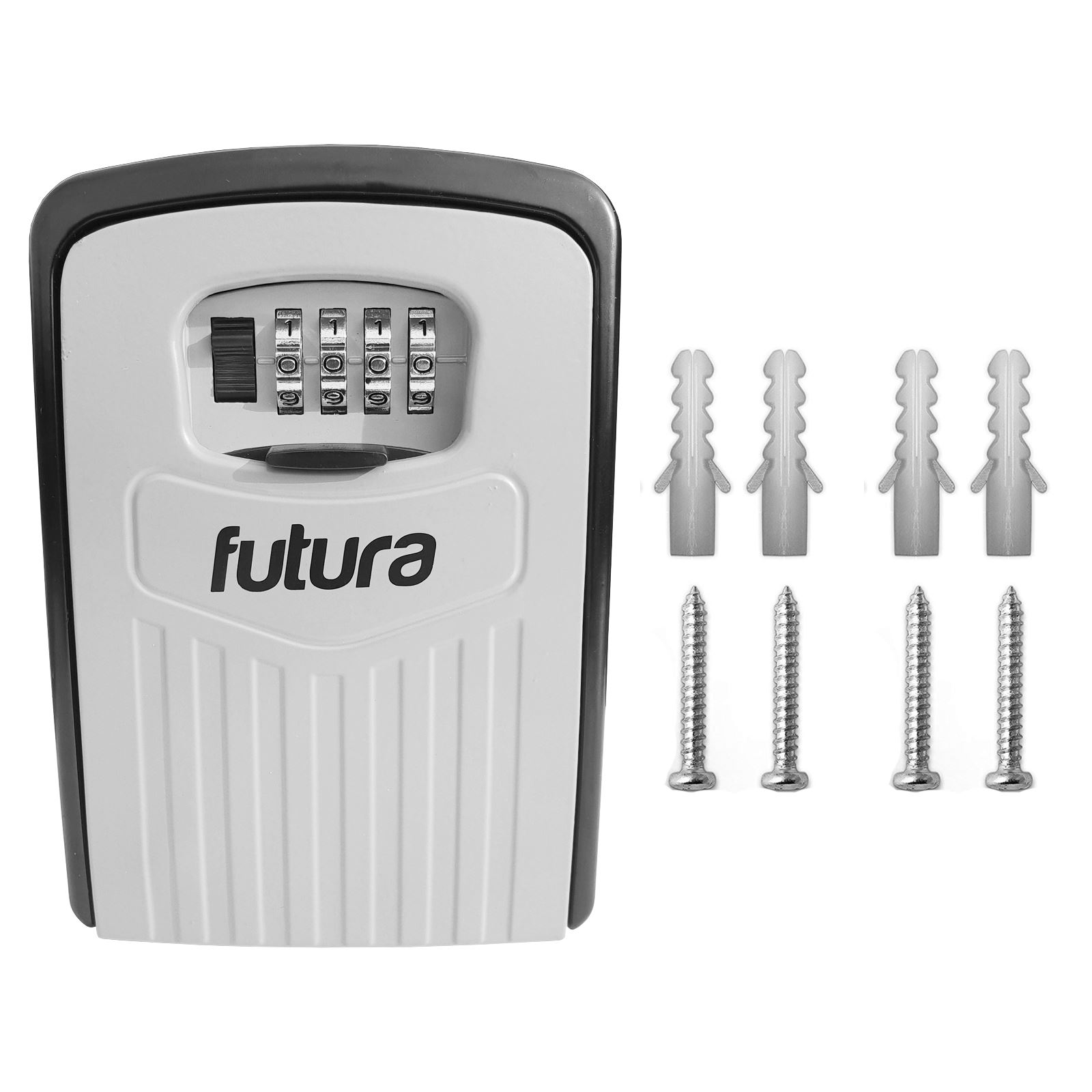 NEW-Futura Wall Mounted Key Safe Box Secure Lock Safety Security Outdoor Storage