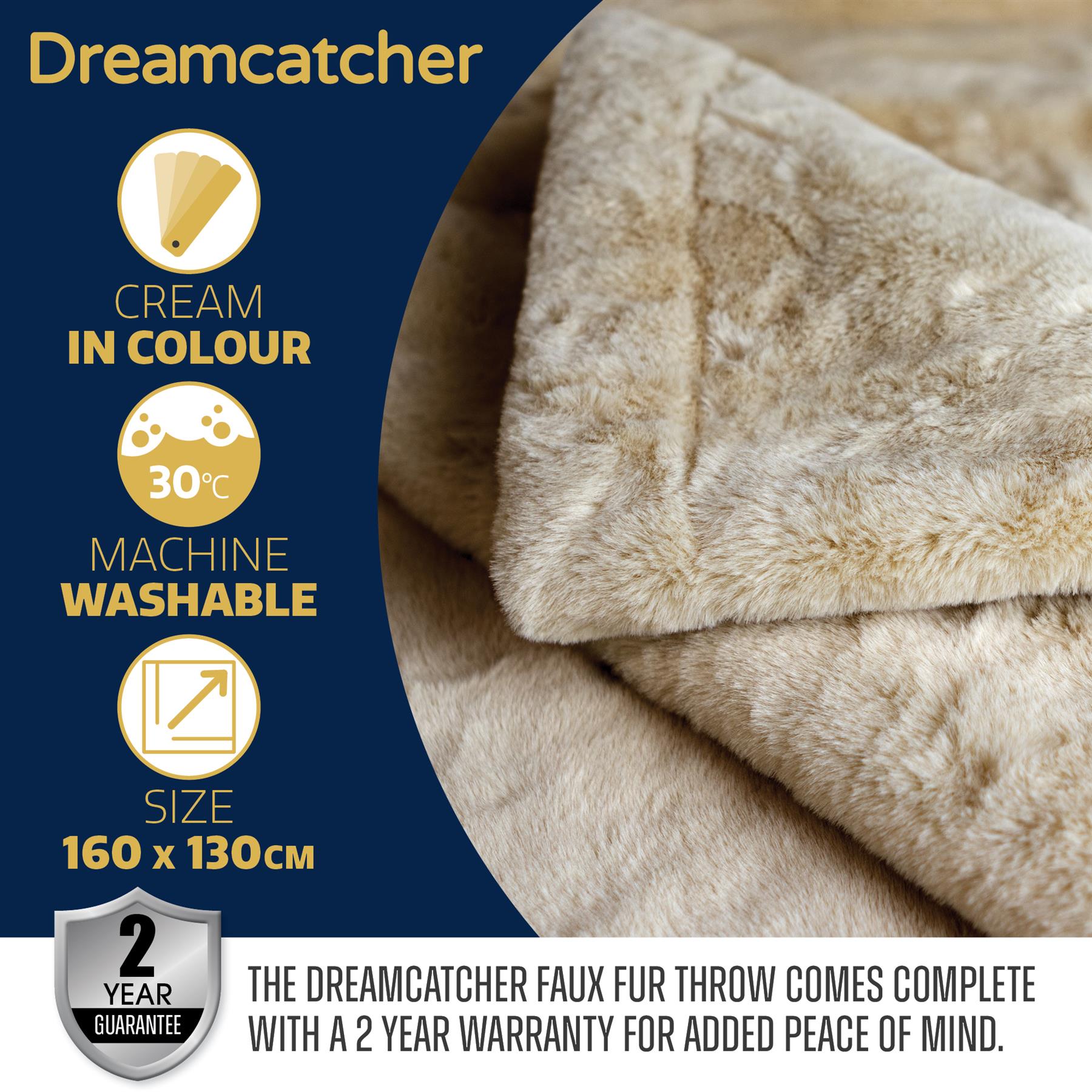 Dreamcatcher Blanket Throw Faux Fur Warm Fleece Over Bed Sofa Travel 160x130cm - Picture 57 of 57