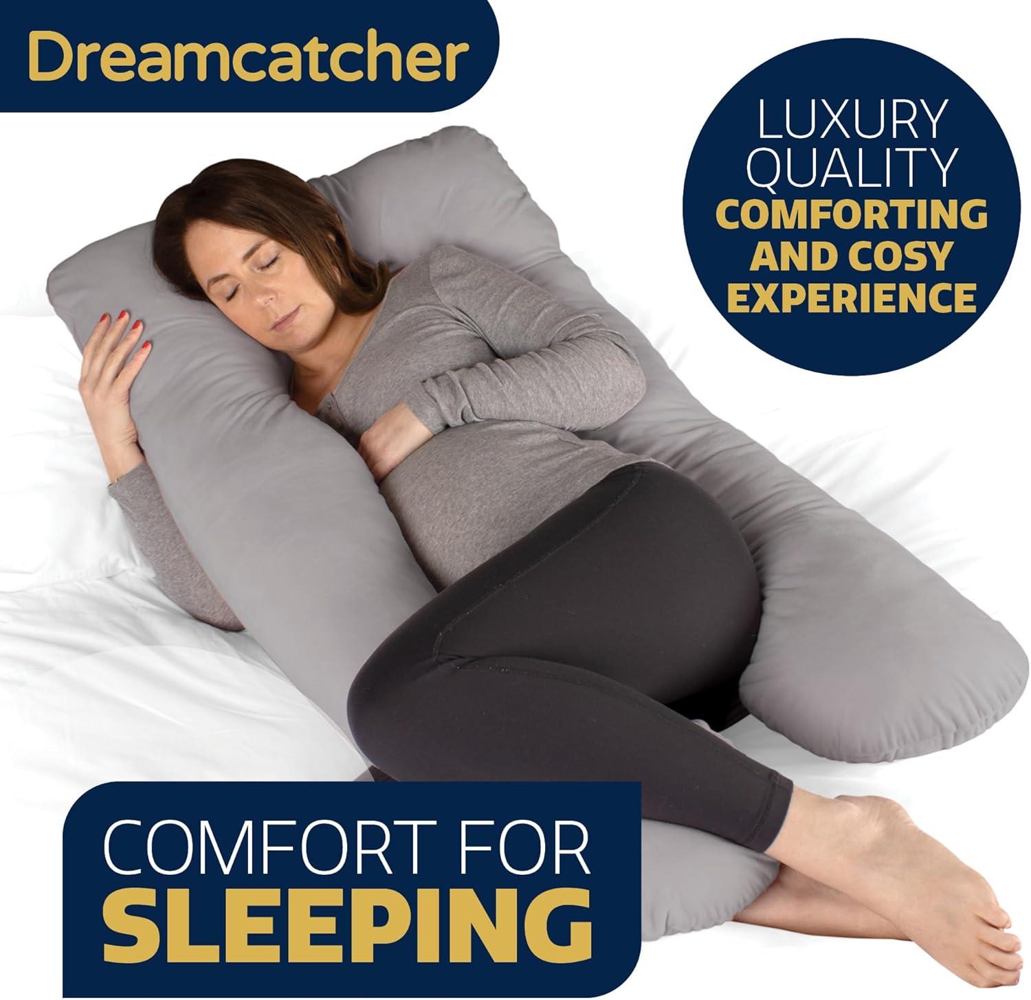 U Shape Maternity Pregnancy Pillow Full Body Support Nursing Pink Blue Grey - Picture 9 of 29