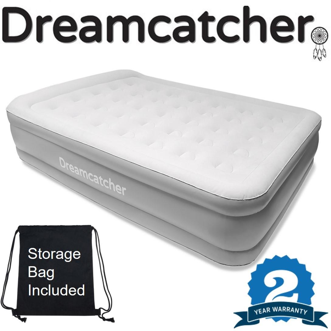 DOUBLE AIR BED BLOW UP INFLATABLE MATTRESS WITH BUILT IN ELECTRIC PUMP