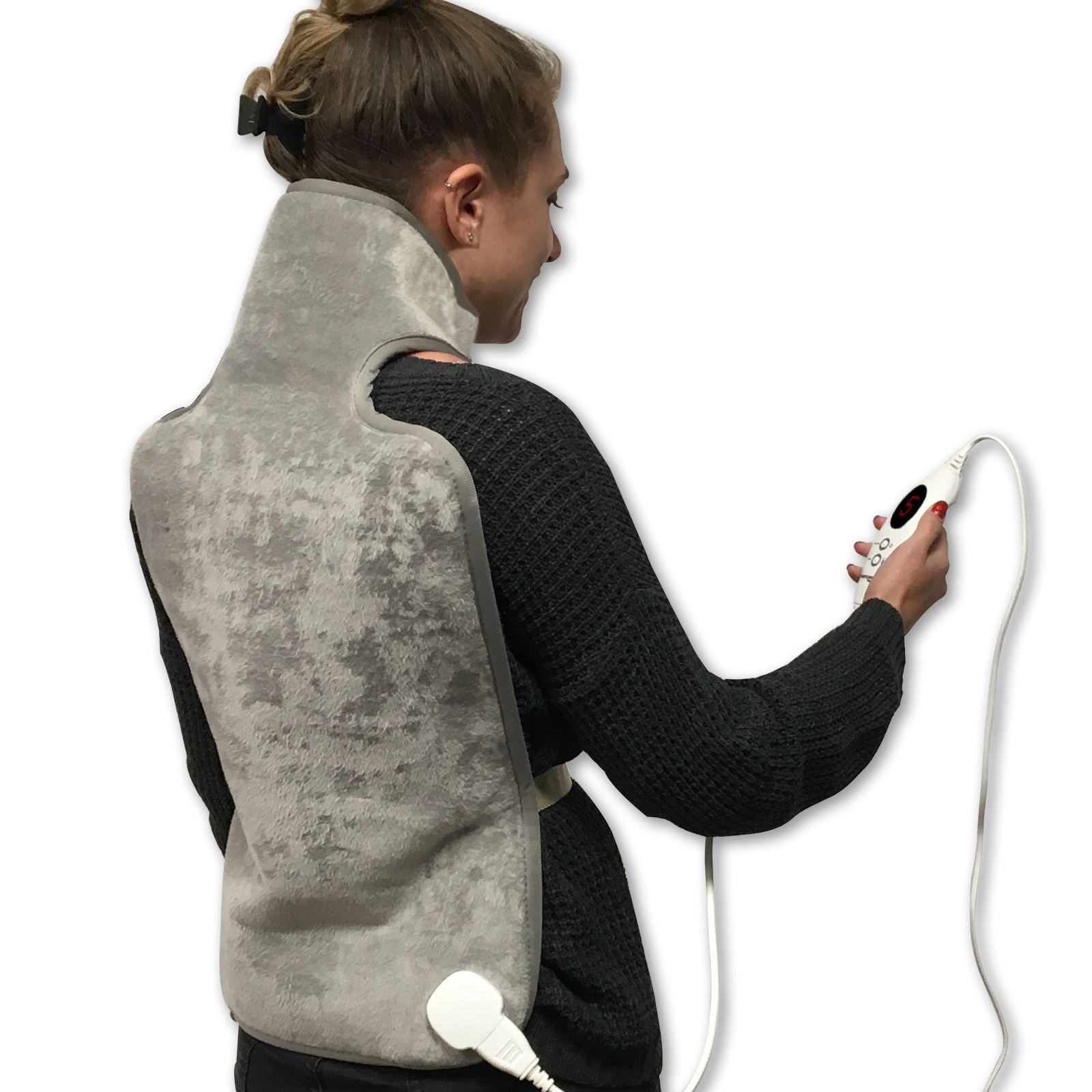 DELUXE XL HEATING PAD NECK WARMER, BACK & BODY HEAT WRAP FOR BACK PAIN