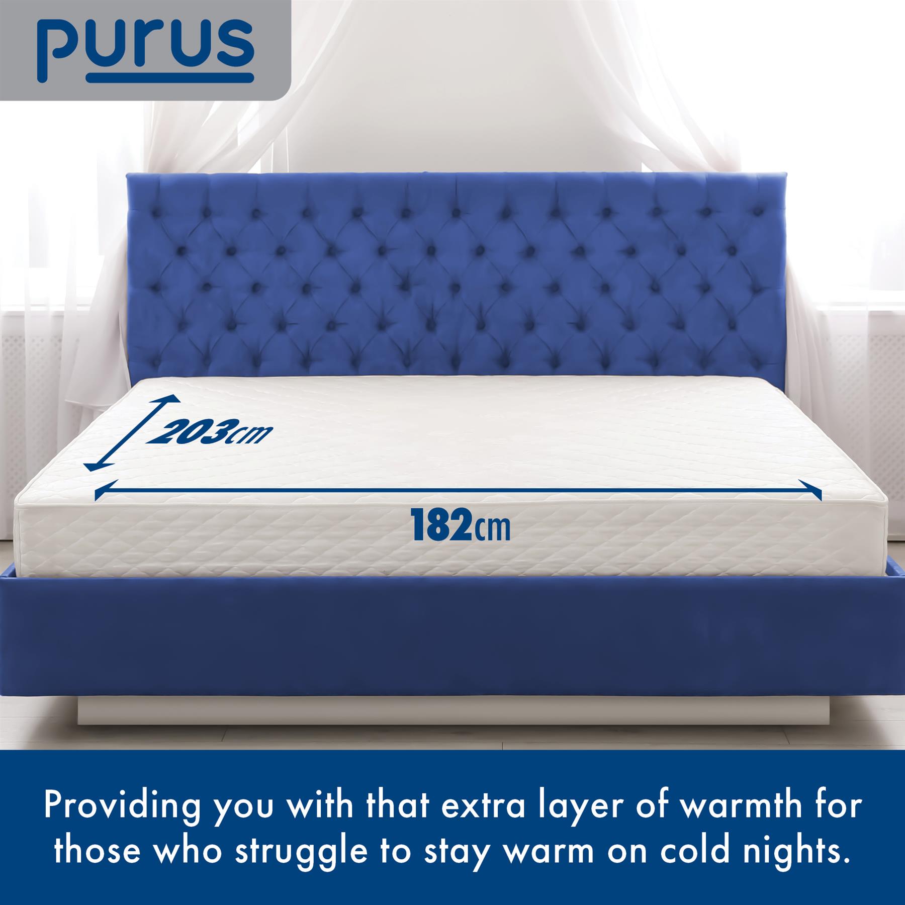 Purus Electric Under Blanket Heated Bed Cover Single Double King Super King - Picture 36 of 39