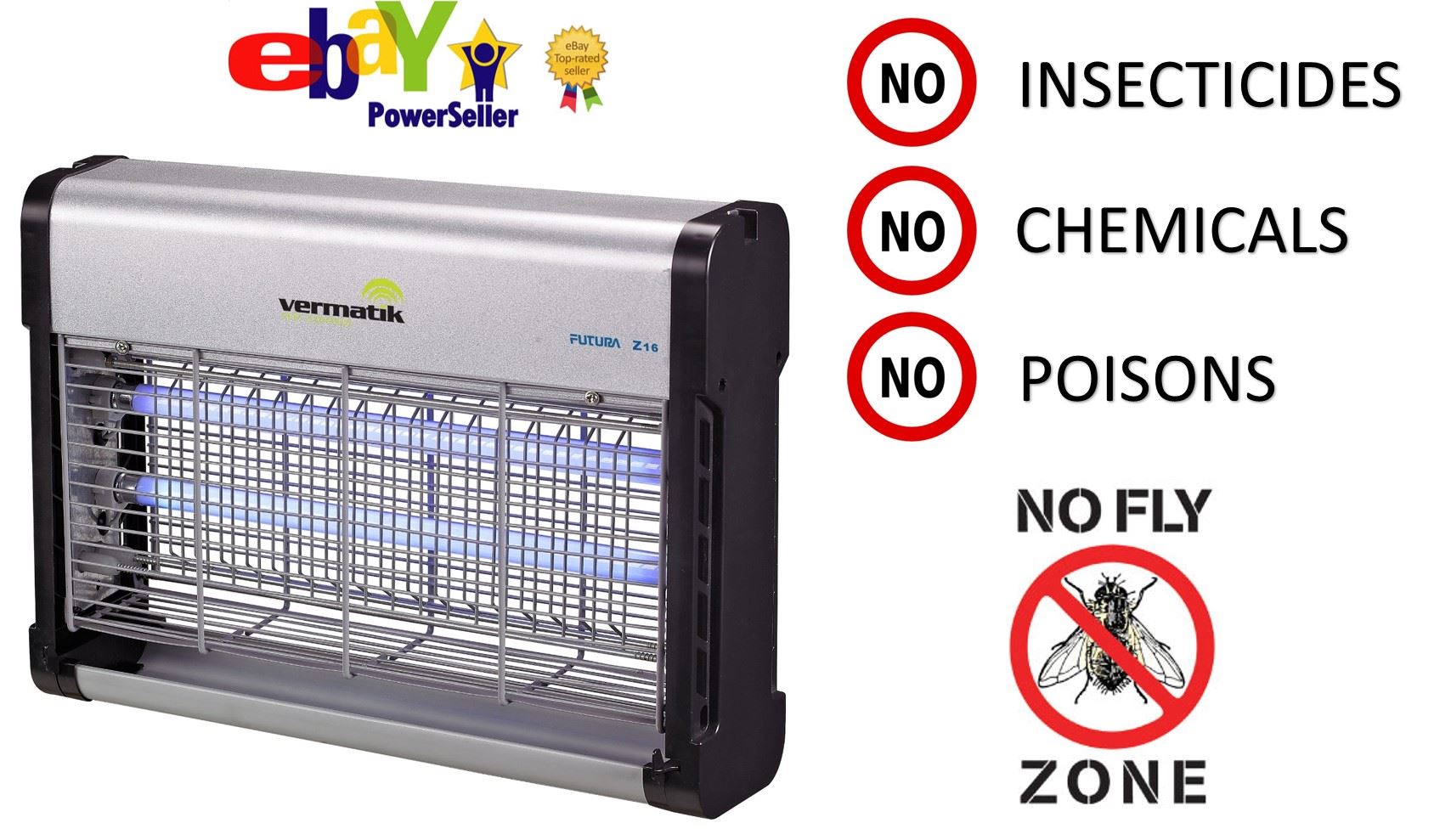 GENUINE ELECTRIC FLY ZAPPER KILLER BUG INSECT CLUSTER FLIES ELECTRONIC