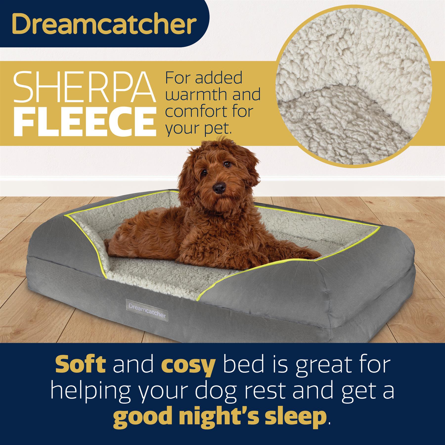 Dreamcatcher Luxury Dog Bed Orthopaedic Cooling Memory Foam Washable Large Pet - Picture 18 of 47