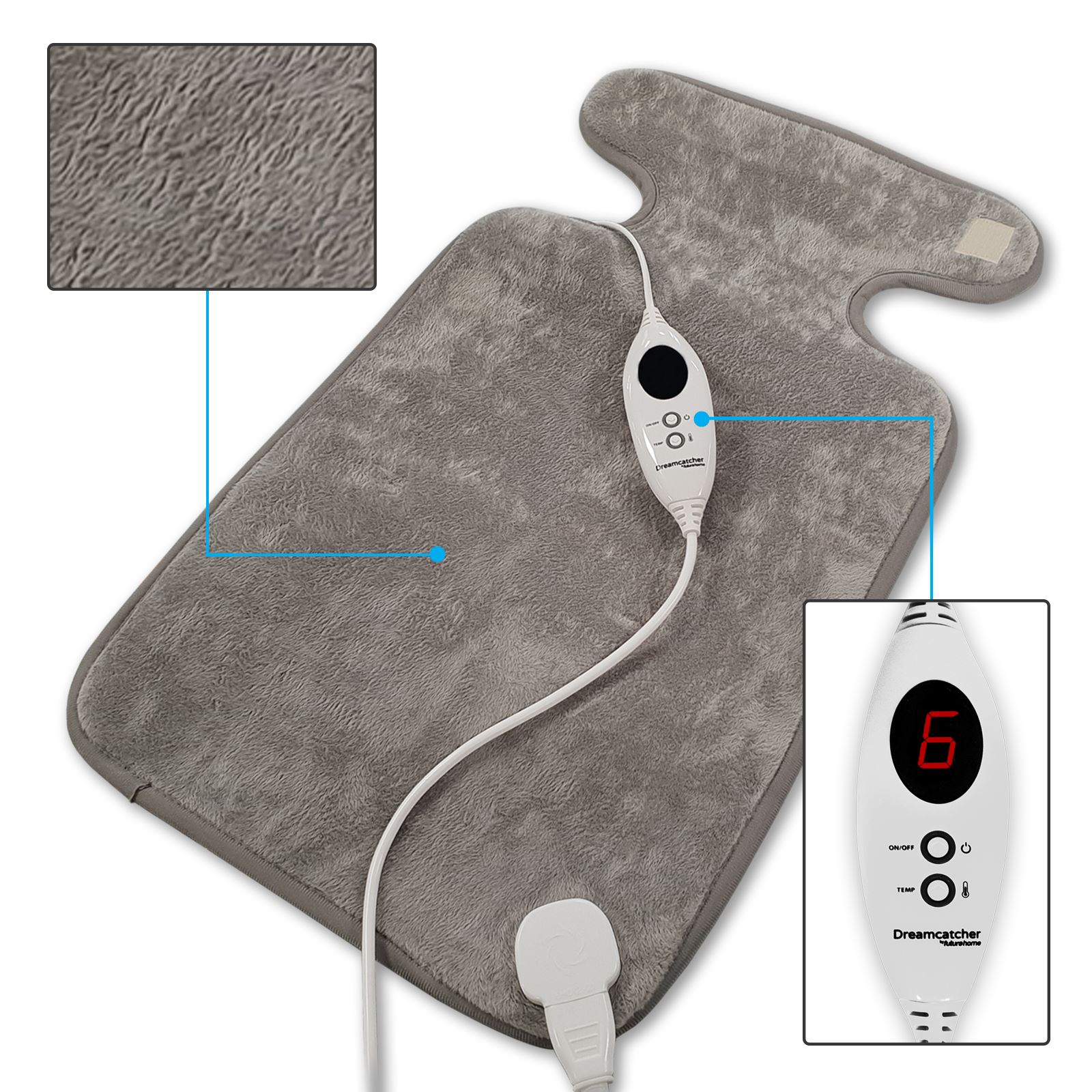DELUXE XL HEATING PAD NECK WARMER, BACK & BODY HEAT WRAP FOR BACK PAIN