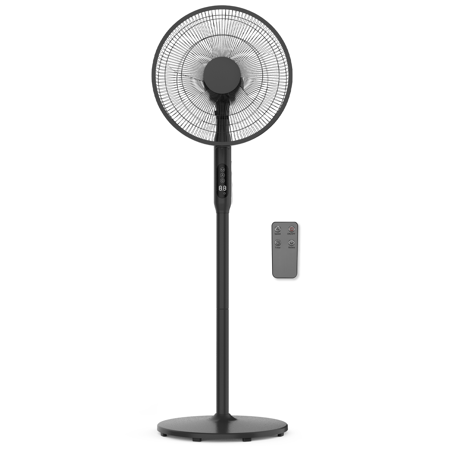 COOLING ELECTRIC PEDESTAL FAN FREE FLOOR STANDING STAND GYM HIGH VELOCITY