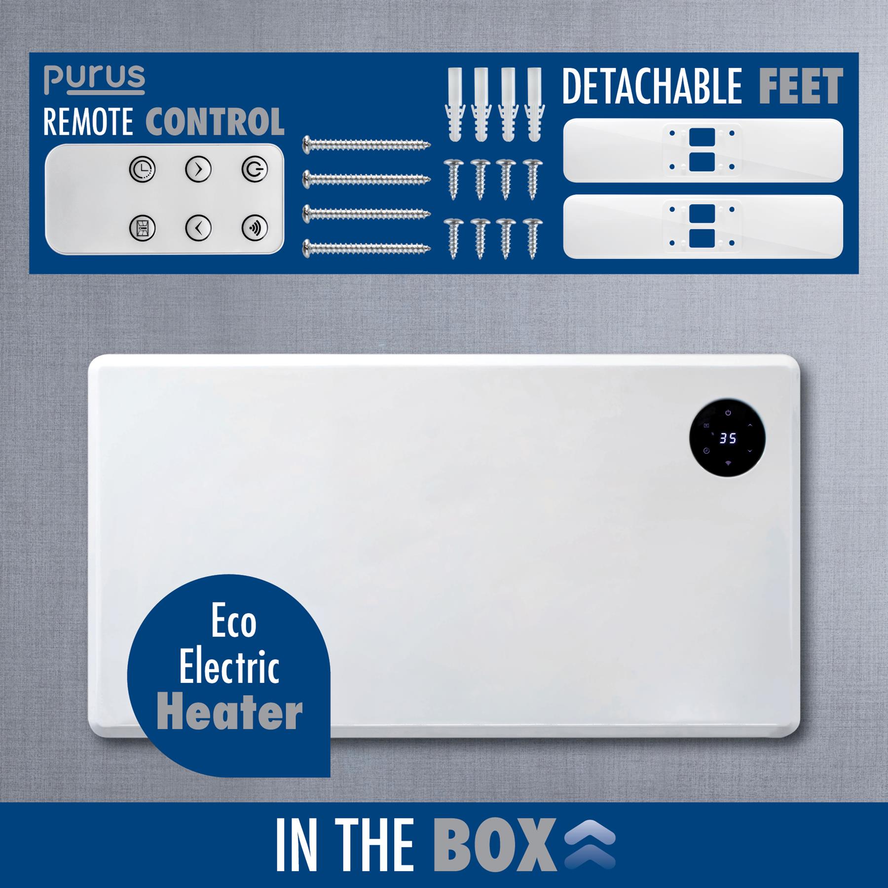 WIFI Electric Panel Heater Wall Mounted or Portable Heater Timer & Thermostat - Picture 37 of 55