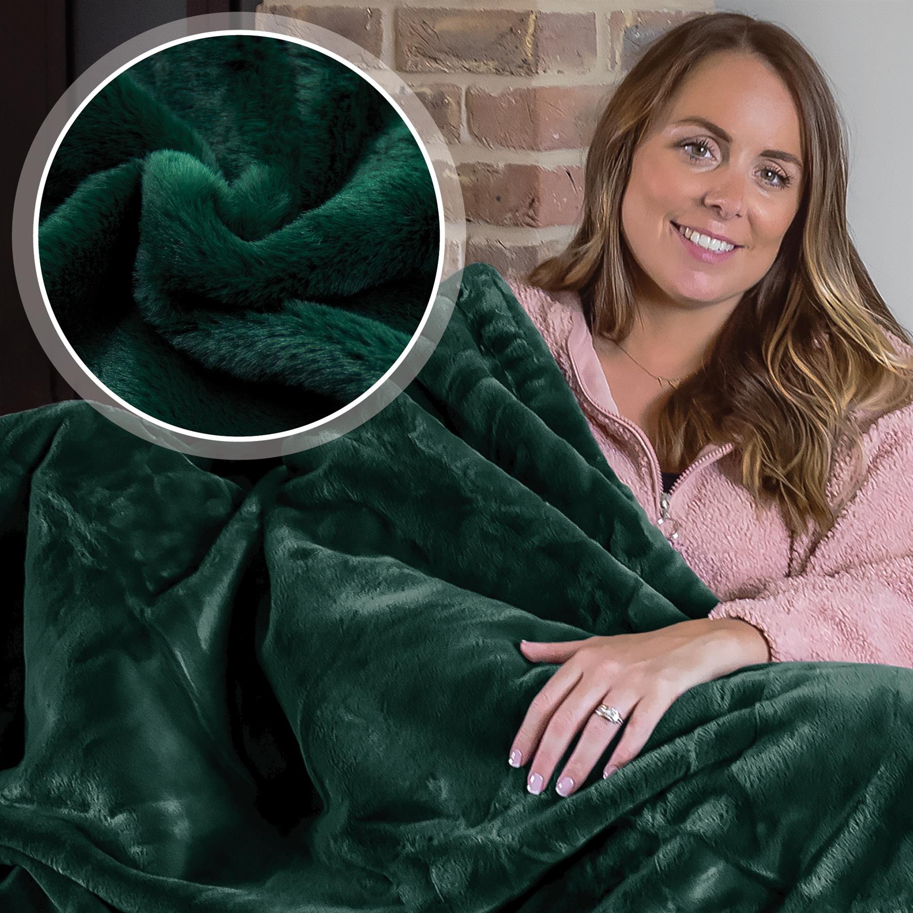 Dreamcatcher Blanket Throw Faux Fur Warm Fleece Over Bed Sofa Travel 160x130cm - Picture 16 of 57