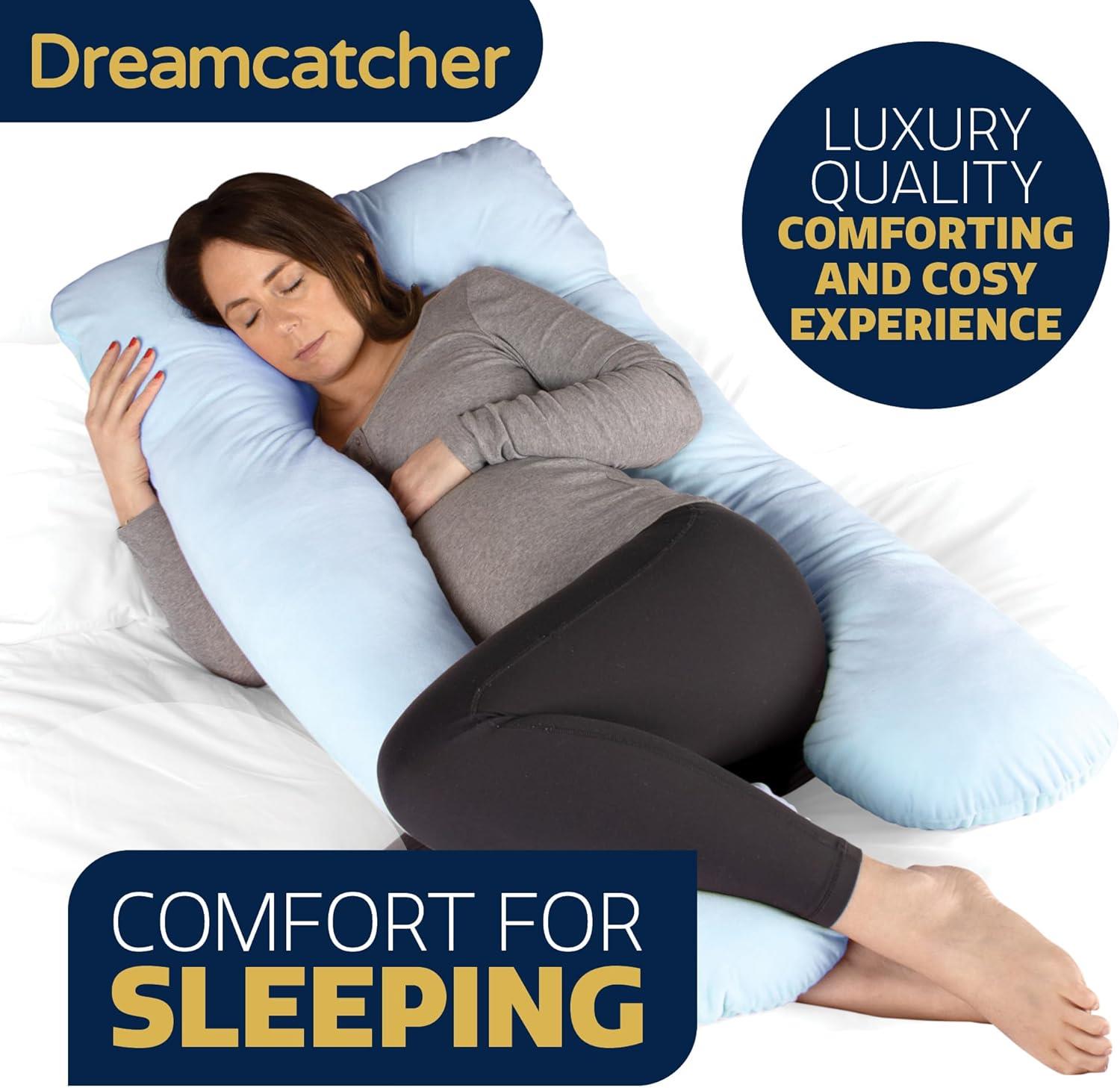 U Shape Maternity Pregnancy Pillow Full Body Support Nursing Pink Blue Grey - Picture 15 of 29