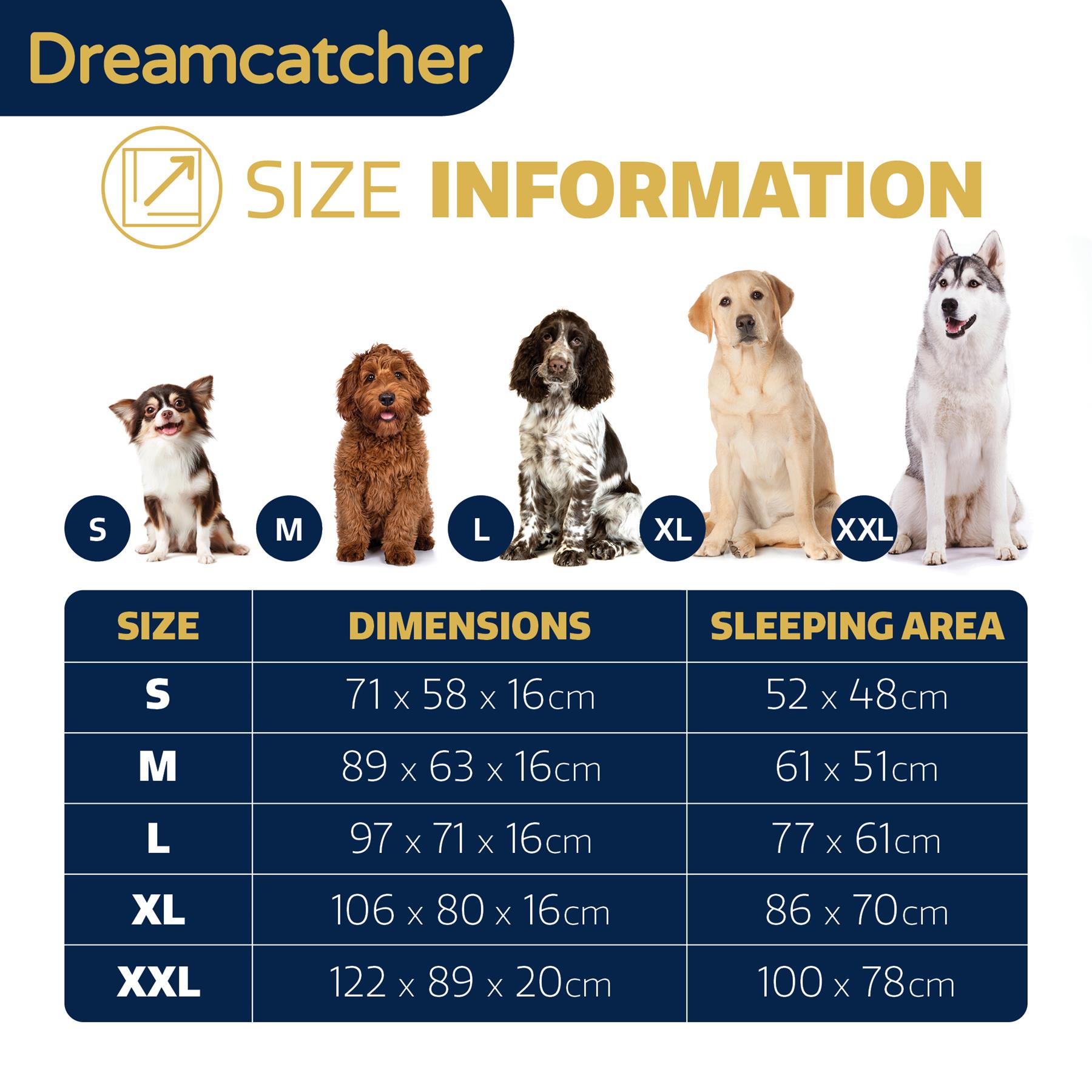 Dreamcatcher Luxury Dog Bed Orthopaedic Cooling Memory Foam Washable Large Pet - Picture 21 of 47