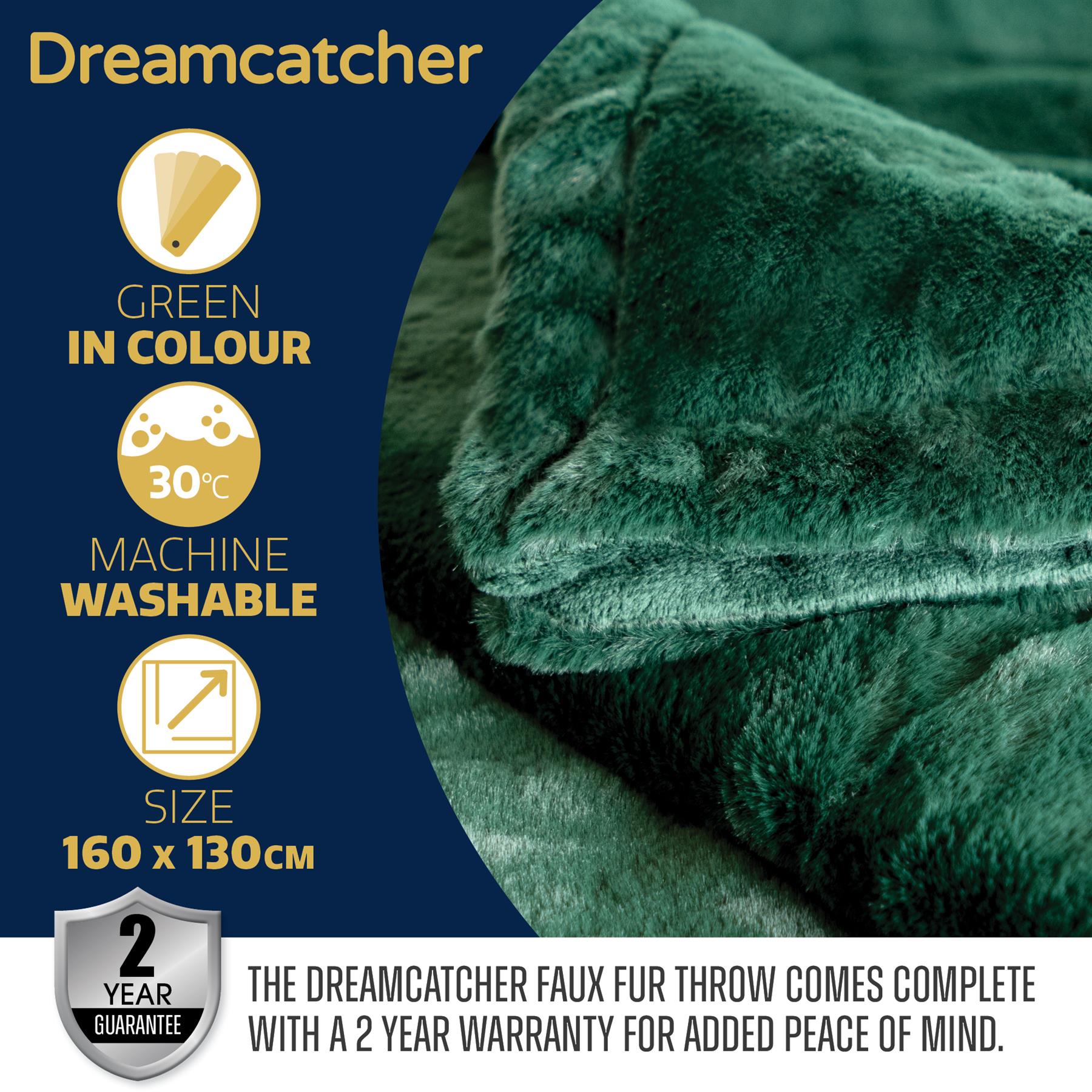 Dreamcatcher Blanket Throw Faux Fur Warm Fleece Over Bed Sofa Travel 160x130cm - Picture 22 of 57