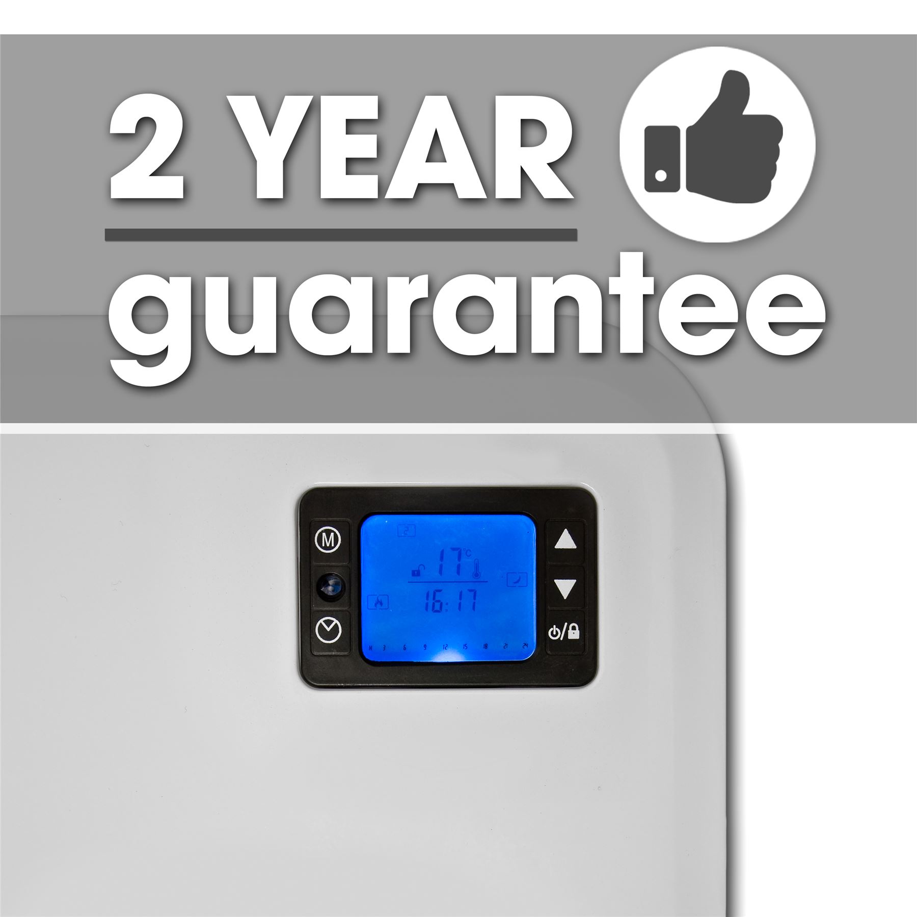 ELECTRIC PANEL HEATER RADIATOR WITH TIMER WALL MOUNTED SLIM PORTABLE THERMOSTAT eBay