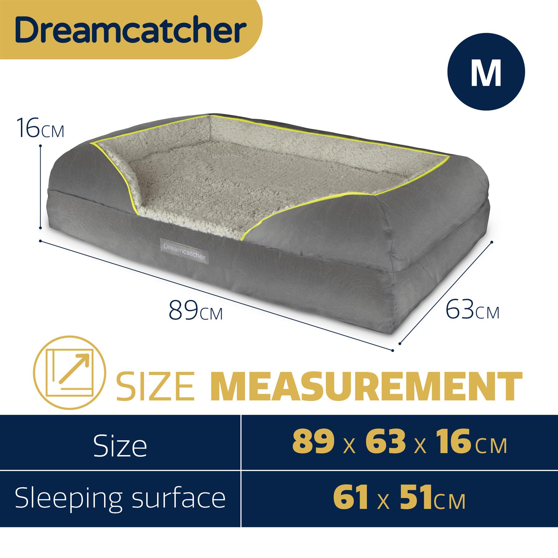 Dreamcatcher Luxury Dog Bed Orthopaedic Cooling Memory Foam Washable Large Pet - Picture 22 of 47