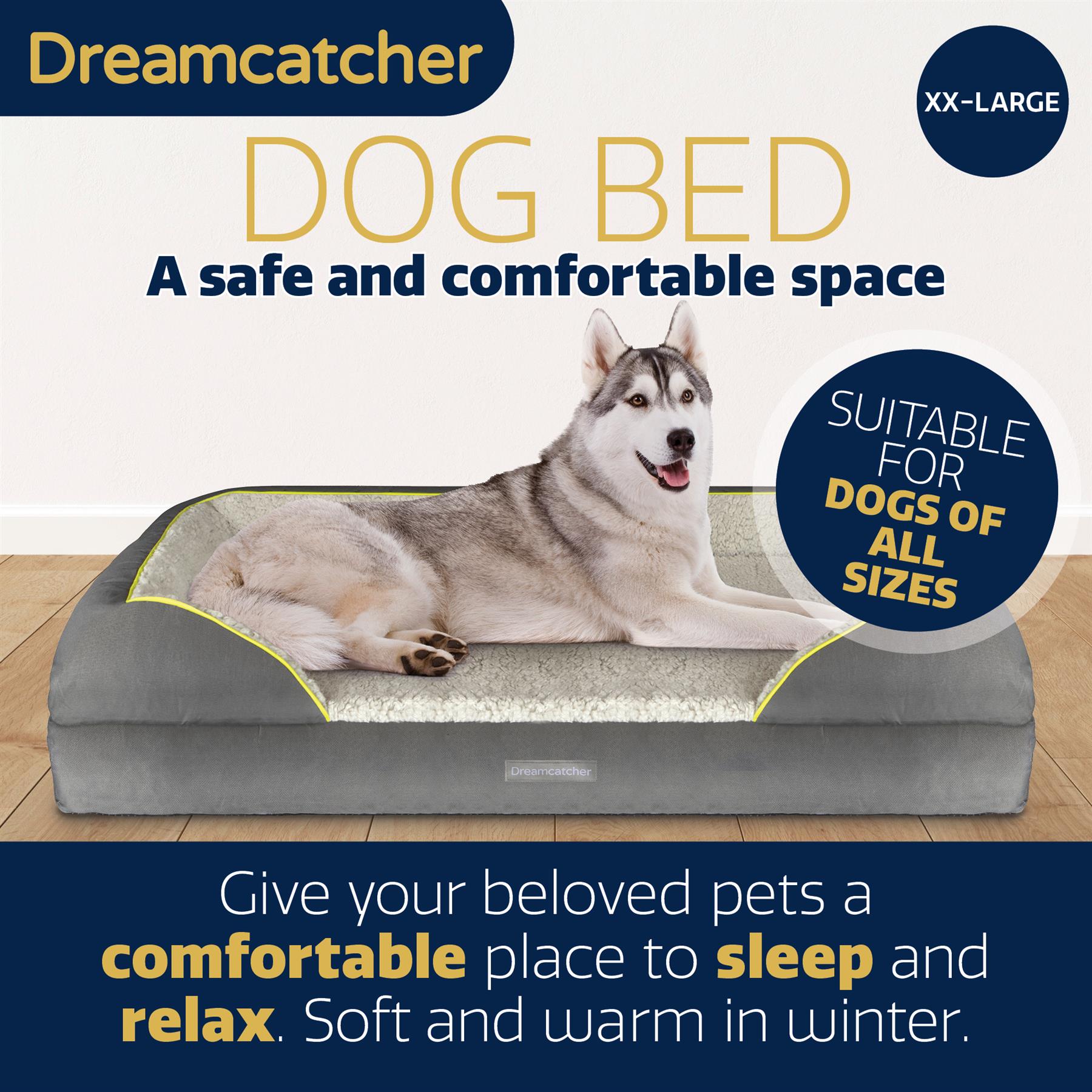 Dreamcatcher Luxury Dog Bed Orthopaedic Cooling Memory Foam Washable Large Pet - Picture 41 of 47