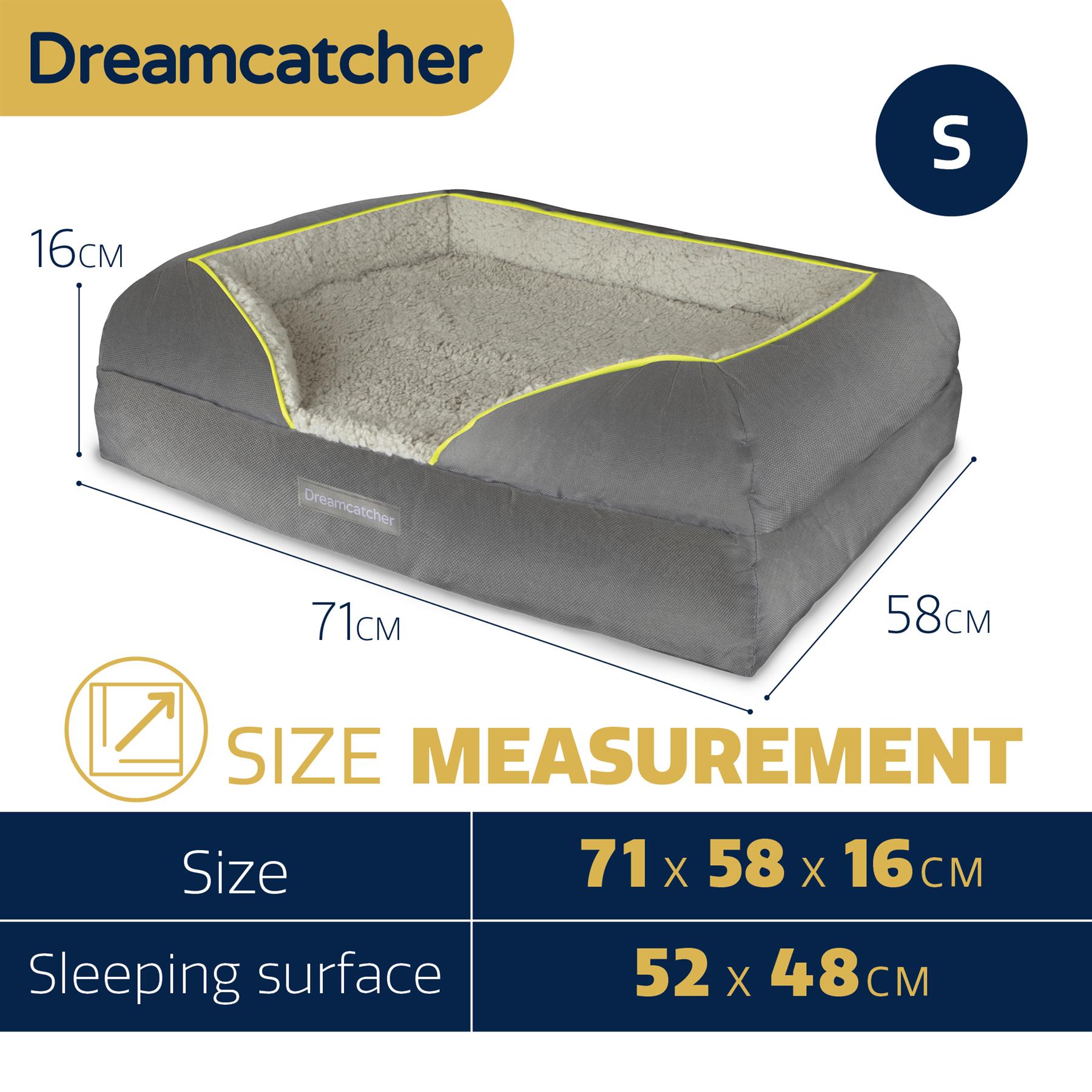 Dreamcatcher Luxury Dog Bed Orthopaedic Cooling Memory Foam Washable Large Pet - Picture 14 of 47